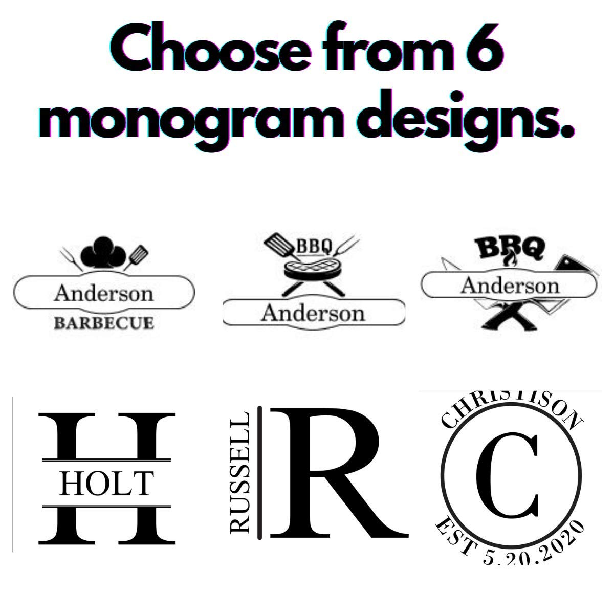 Personalized Grill Set for Men, BBQ Set with Custom Engraved Wooden Case Holder (Chef Design) | Customized Birthday for Him, Dad, Boyfriend, Husband | Groomsmen Gift 5