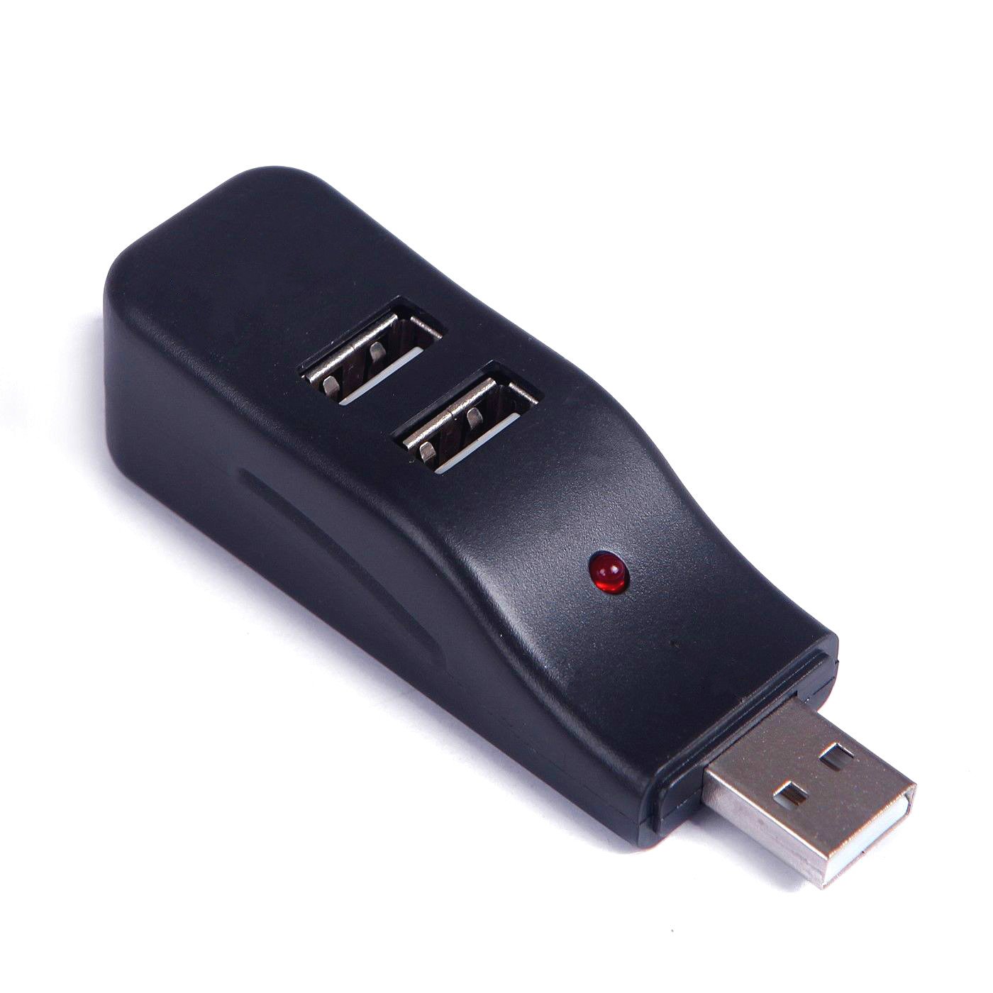 MaxLLTo USB 2.0 4 Port Hub-Replacement Mini USB Hub for PC Laptop Desktop Notebook Computer-1Pcs,Black 1