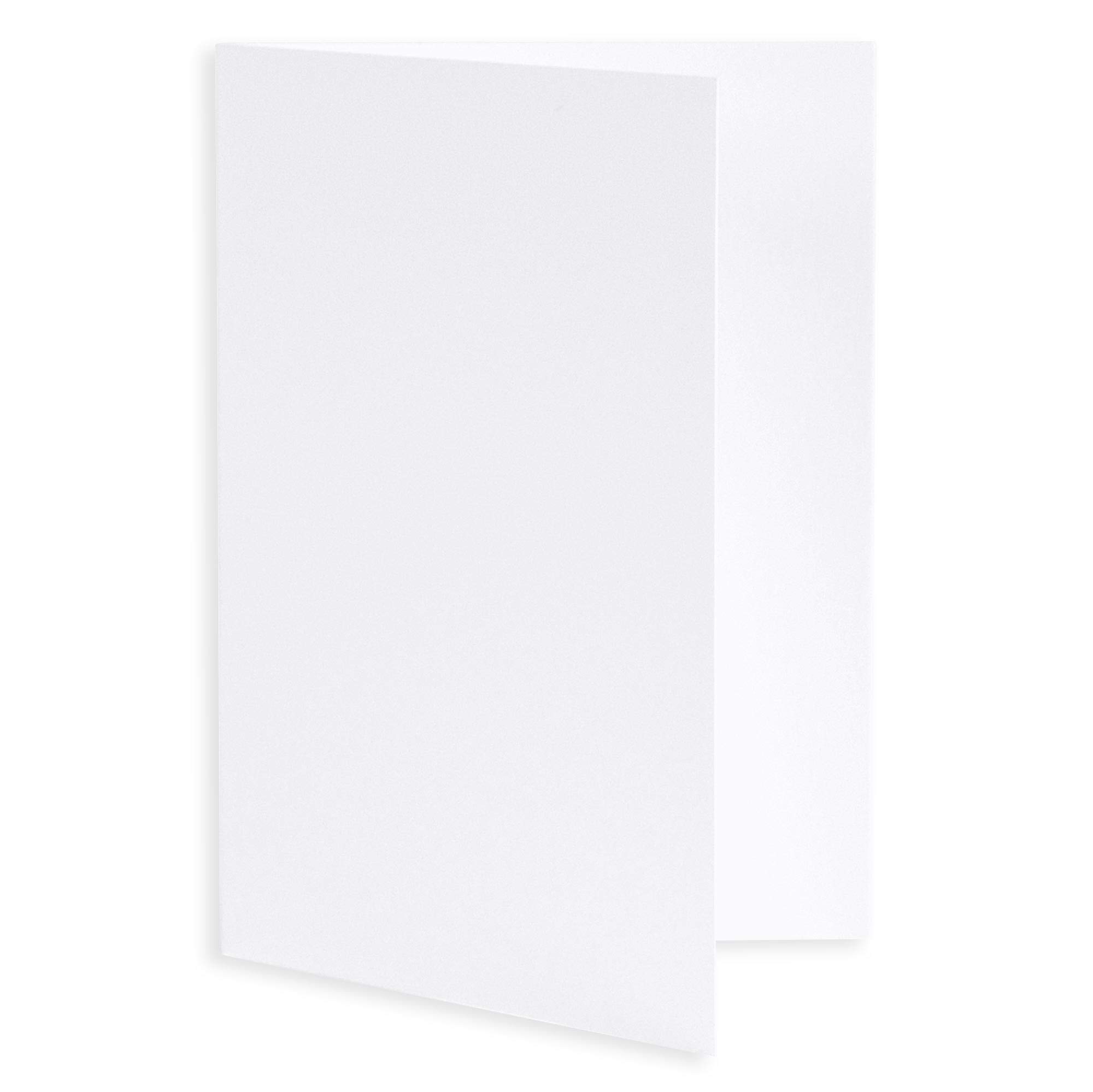Max White Folded Card - A2 Gmund Cotton 4 1/4 x 5 1/2 111C, 25 Pack 1