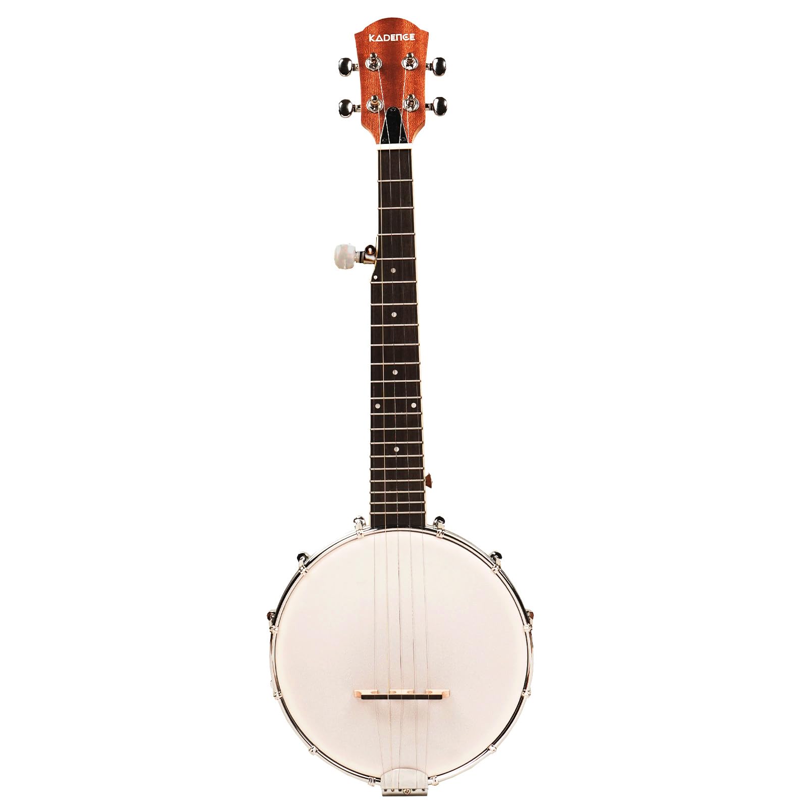Kadence Banjo 26"- 5 strings, Mahogany Wood Matt Finish Ukulele Tenor Size with Drum Head, Banjo Kit with Closed Back and Bag (Banjolele) 4