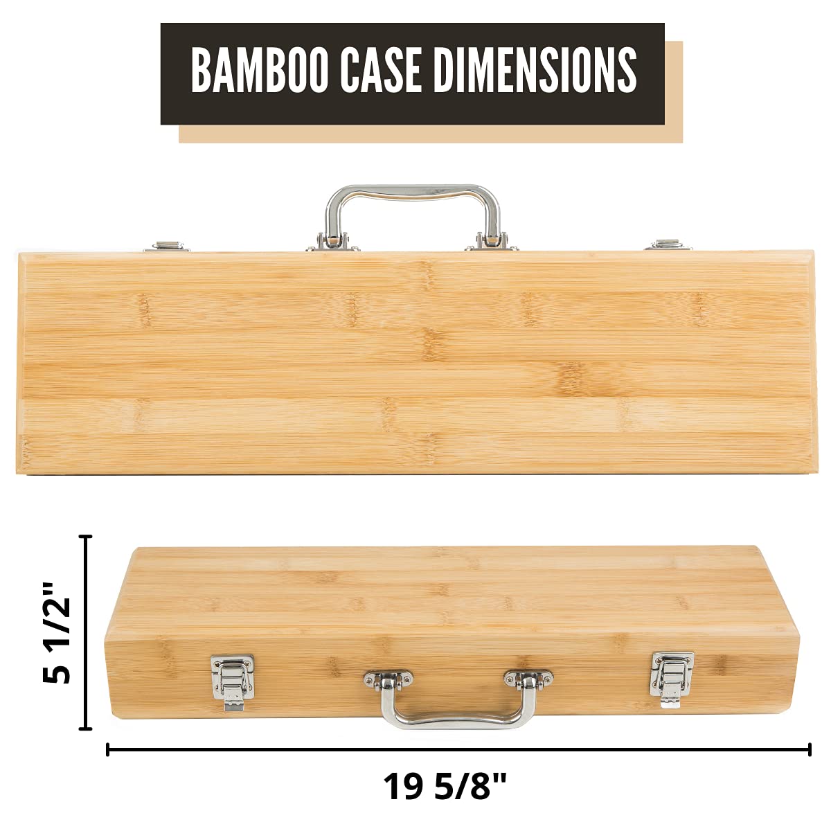 Personalized Grill Set for Men, BBQ Set with Custom Engraved Wooden Case Holder (Chef Design) | Customized Birthday for Him, Dad, Boyfriend, Husband | Groomsmen Gift 3
