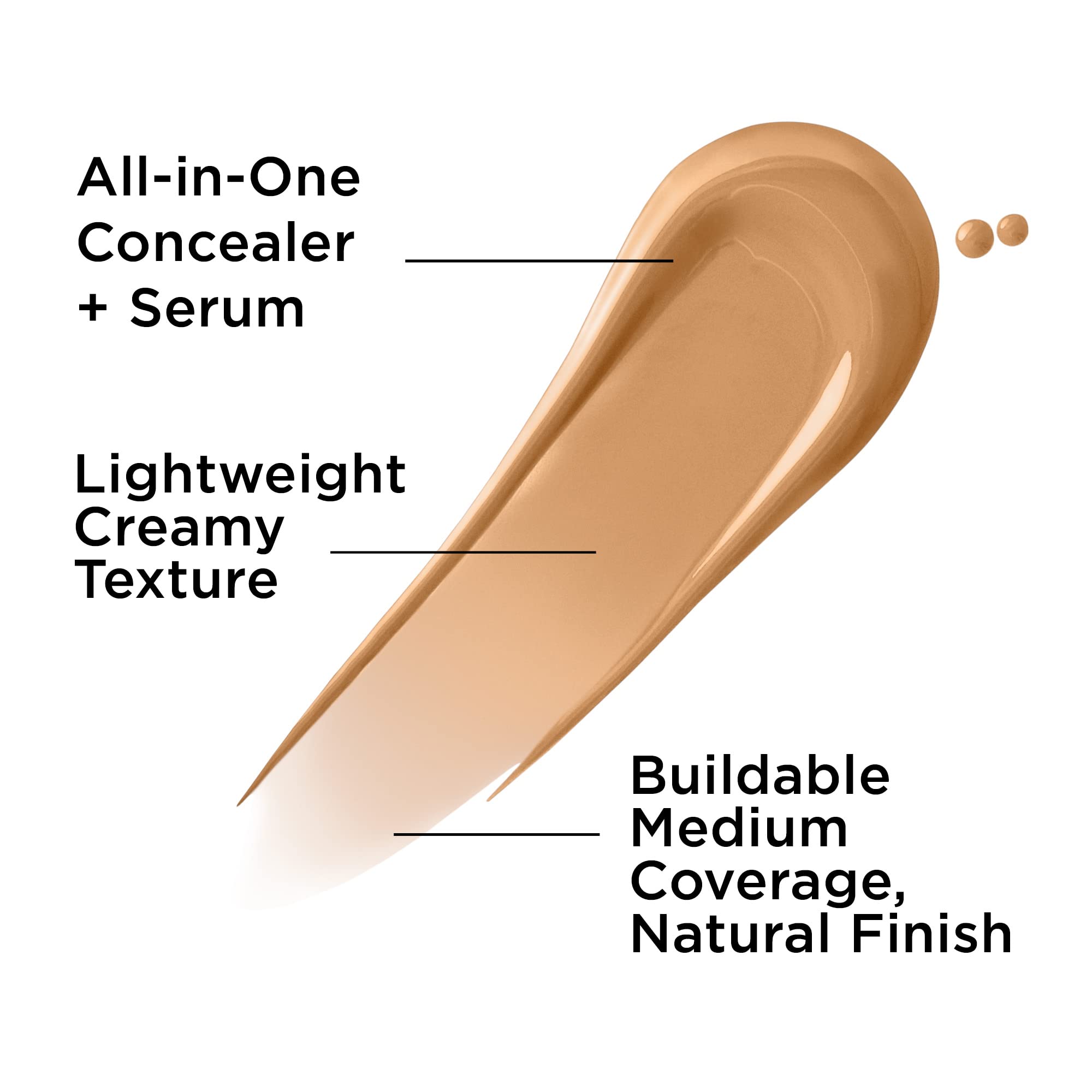 IT Cosmetics Bye Bye Dark Spots Concealer + Brightening Serum – 2% Niacinamide, Hyaluronic Acid & Caffeine - Medium Coverage, Natural Finish, All Skin Types – 32 Medium Warm, 0.22 fl. oz 4