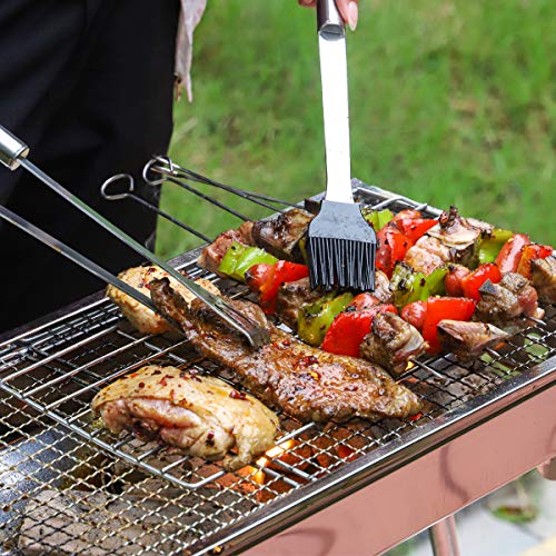 YUN CHANG BBQ Grill Tool Set Grilling Accessories,11 Pcs Stainless Steel Grill Kit with Case for Barbecue, Camping, Kitchen, Grill Utensils for Men & Women 6