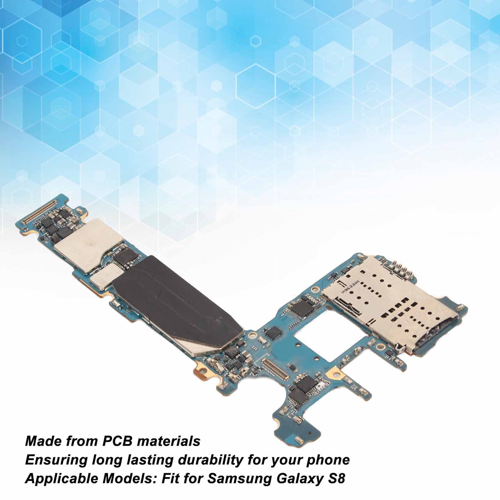 Vikye Logic Board Replacement Motherboard, 64GB Unlocked Mobile Phone Motherboard, Logic Board Compatible with Galaxy S8, No Network Lock, No Account Lock 4