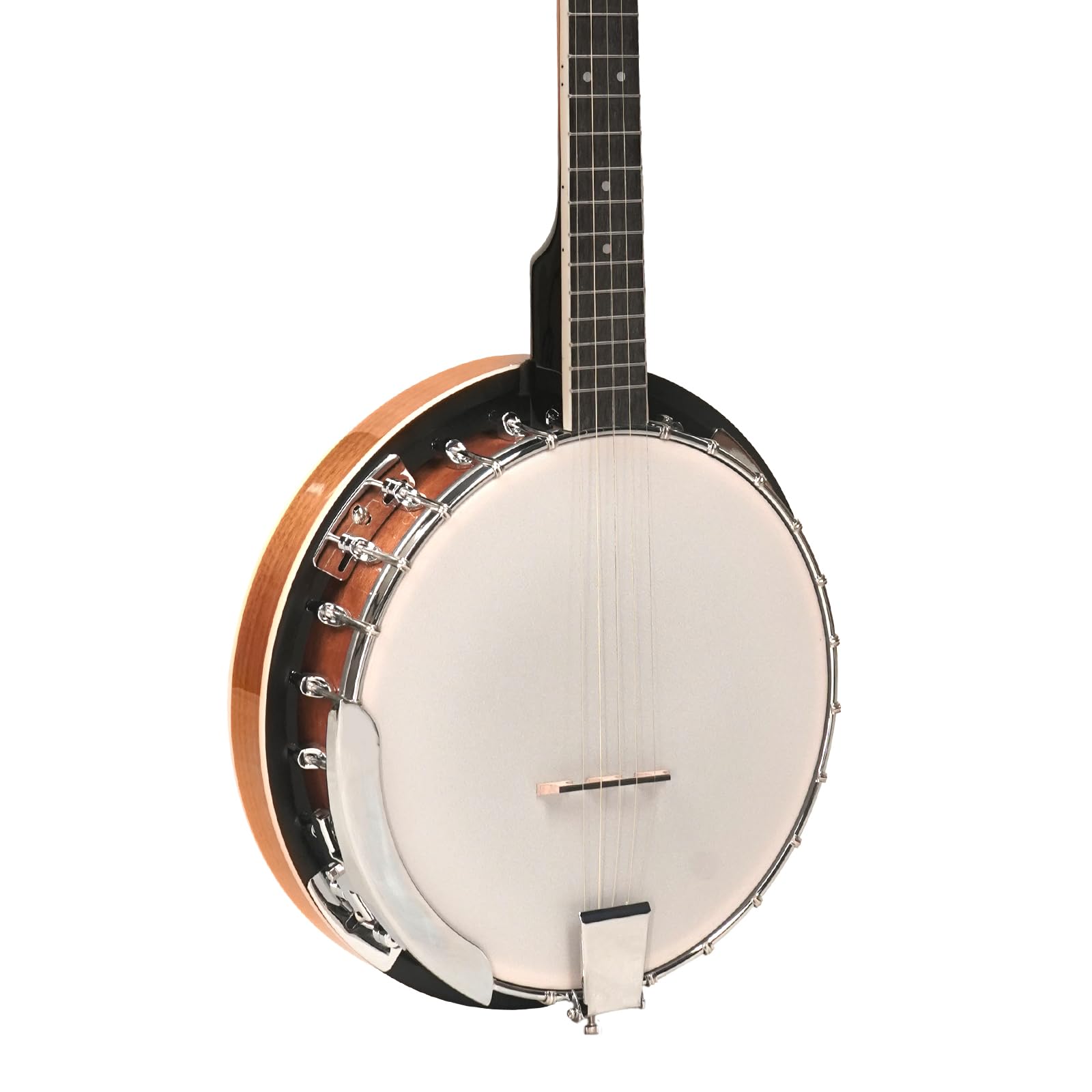 Kadence Banjo 38" - 5 String Full Size Banjos Set, Mahogany Wood Glossy Finish with Drum Head, Banjo Kit with Closed Back and Bag 4