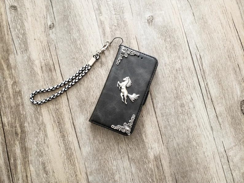 Horse phone leather wallet case for iPhone X XS XR 11 12 13 14 15 16 Pro Max Galaxy S24 S23 S22 S21 S20 Ultra Note 20 10 Plus Mn1622 3