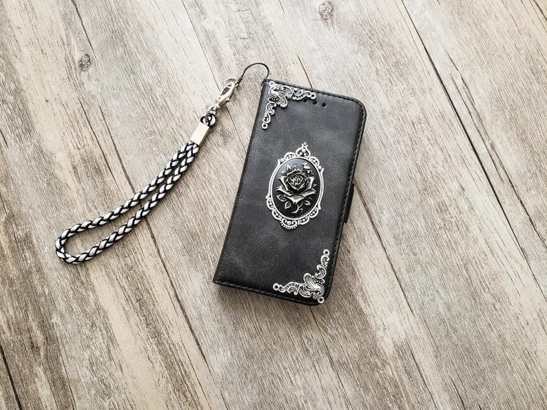 Flower phone leather wallet case for iPhone X XS XR 11 12 13 14 15 16 Pro Max Galaxy S24 S23 S22 S21 S20 Ultra Note 20 10 Plus Mn1608 3