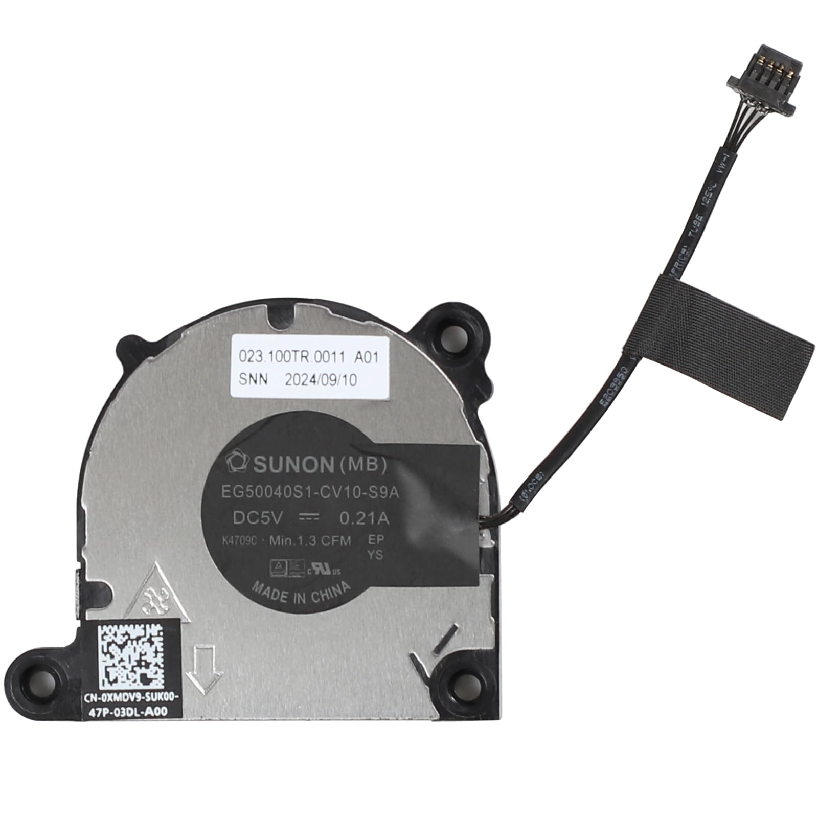 New Motherboard Cooling Fan Replacement for Dell Alienware M16 R1 M18 R1 M18X R1 Series Motherboard Small Fan 0XMDV9 EG50040S1-CV10-S9A DC5V 0.21A 1