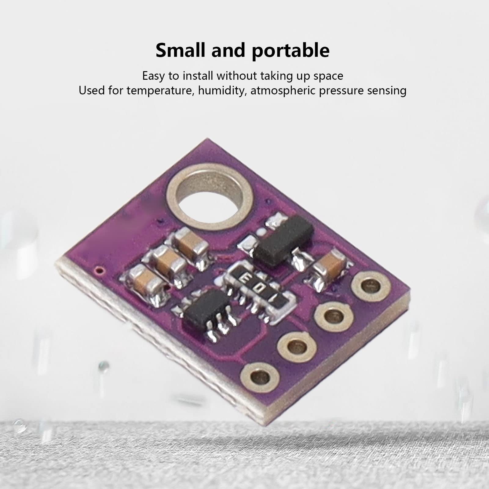 GY BMP280 5V Temperature Sensor Module, Temperature and Humidity Sensor Module 300-1100 Hpa Measurement PCB Board Air Pressure Module with I2C and SPI Interface 5