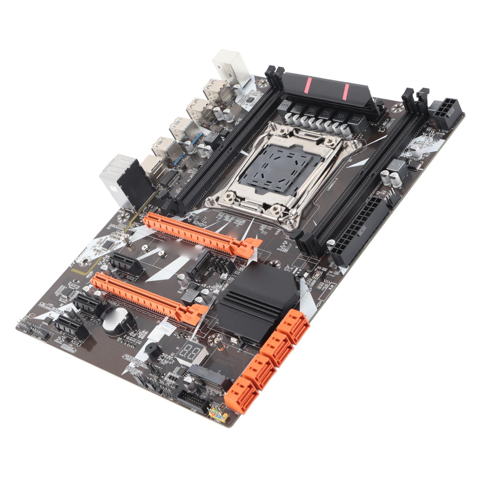 X99 LGA2011‎3 DDR4 Computer Desktop Motherboard Premium Material Powerful Motherboard for i7 Processors, 32GB Capacity 3