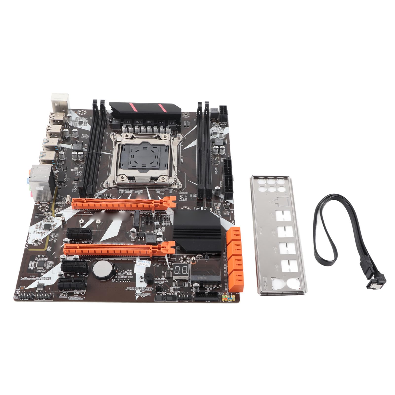 X99 LGA2011‎3 DDR4 Computer Desktop Motherboard Premium Material Powerful Motherboard for i7 Processors, 32GB Capacity 1