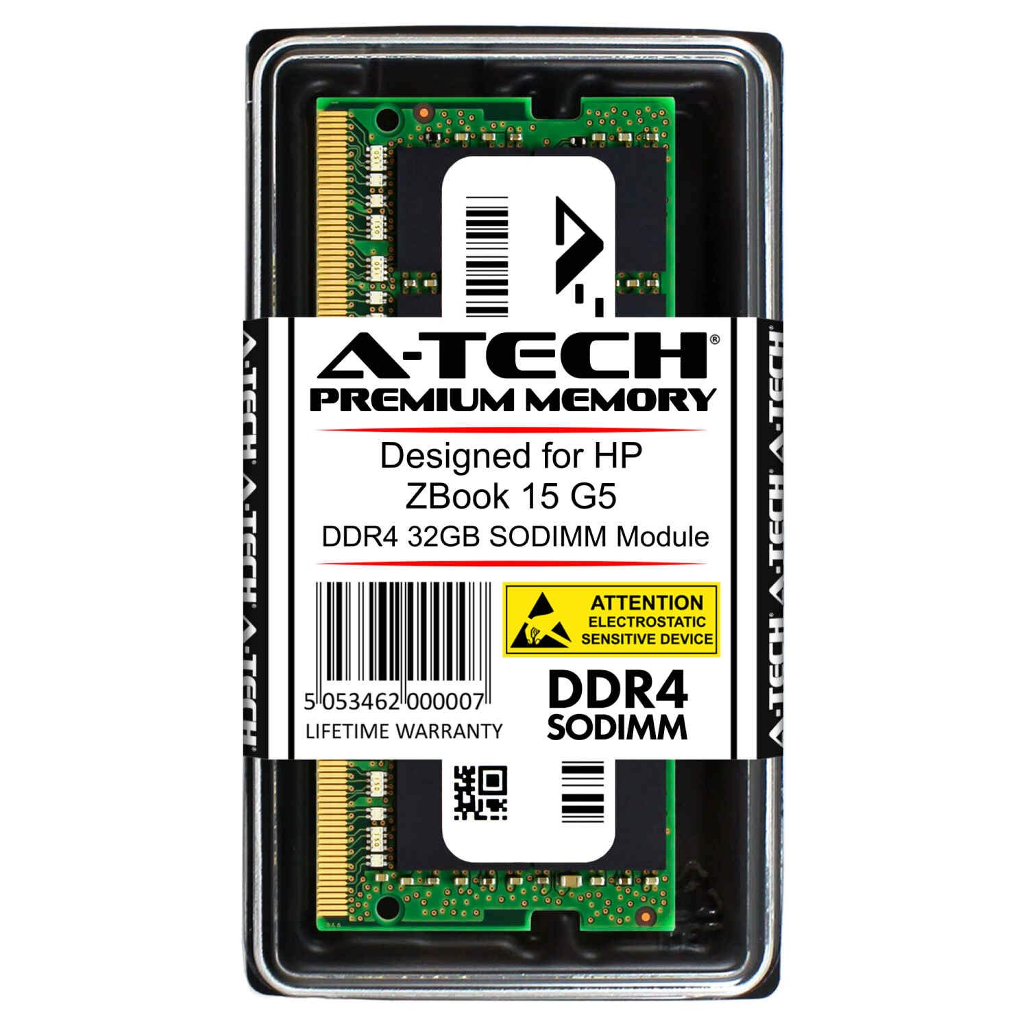 A-Tech 32GB RAM for HP ZBook 15 G5/Gen5 Mobile Workstation Laptop | DDR4 2666 SODIMM PC4-21300 1.2V 260-Pin Memory Upgrade Module 1