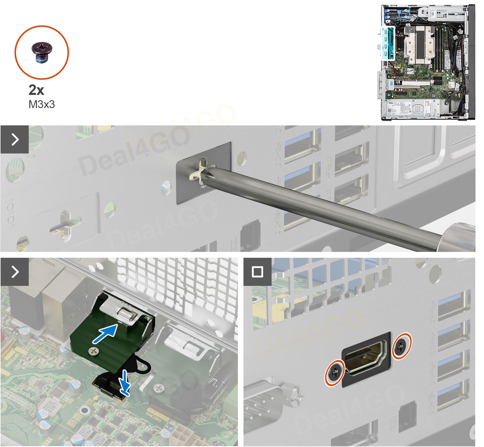 Deal4GO HDMI 2.1 Video Board 54YMM 054YMM replacement for Dell Optiplex 7010 Plus SFF MFF Micro Desktop, Green 3