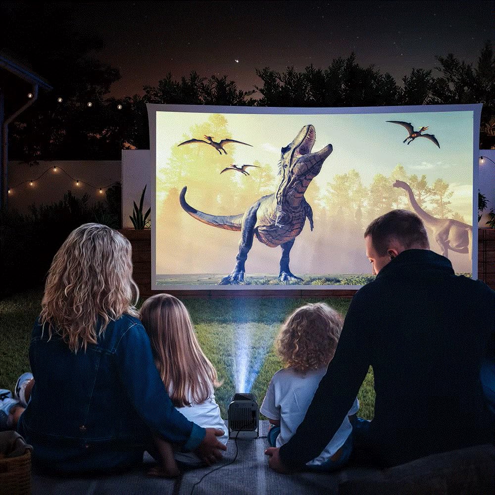 Projector Android13 4K Native 1080P 500ansi Amlogic 950S Chip Wifi6 Dual Wifi BT 1920x1080P Home Cinema Portable Projector 3