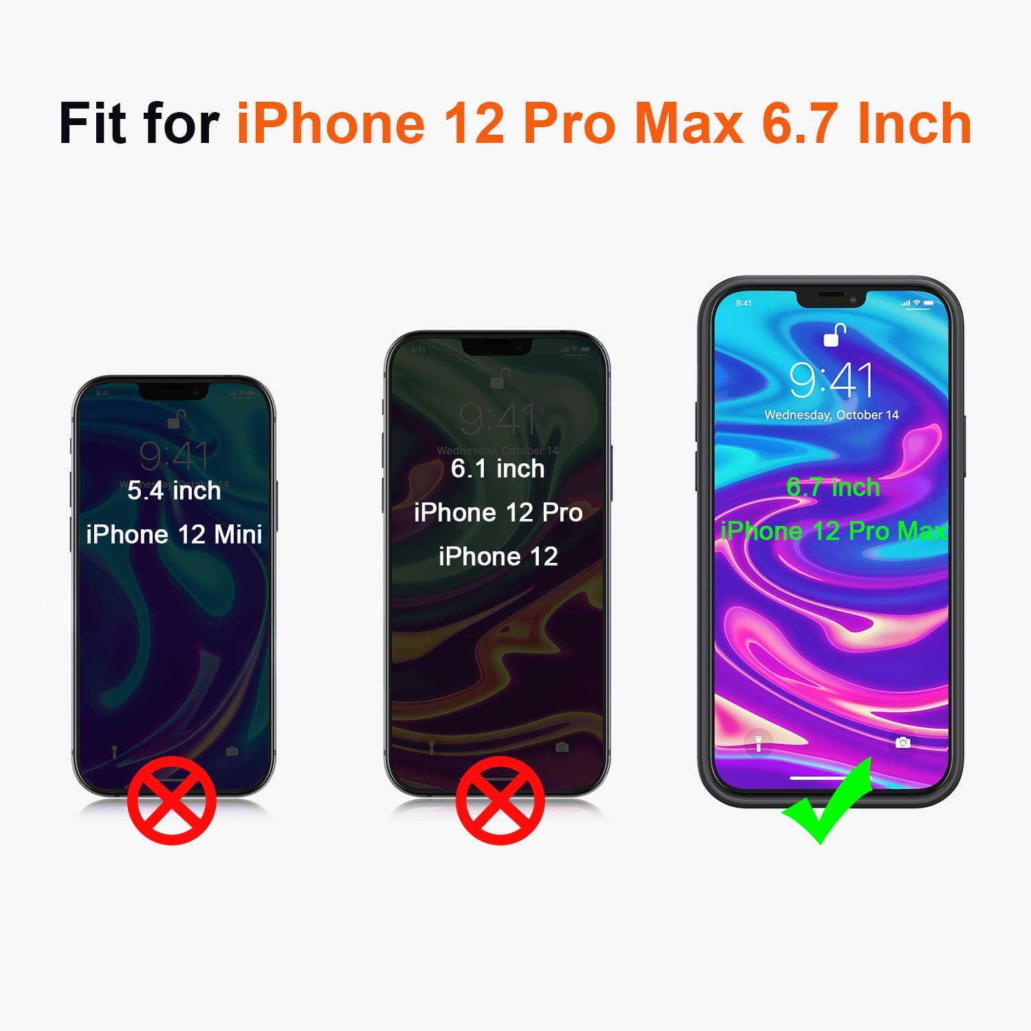 CASEJOLY Compatible with iPhone 12 Pro Max Case 6.7 Inch, [Military Grade Drop Protection] Translucent Matte Hard PC Back & TPU Bumper Protective Case for iPhone 12 Pro Max (Graphite Black) 2