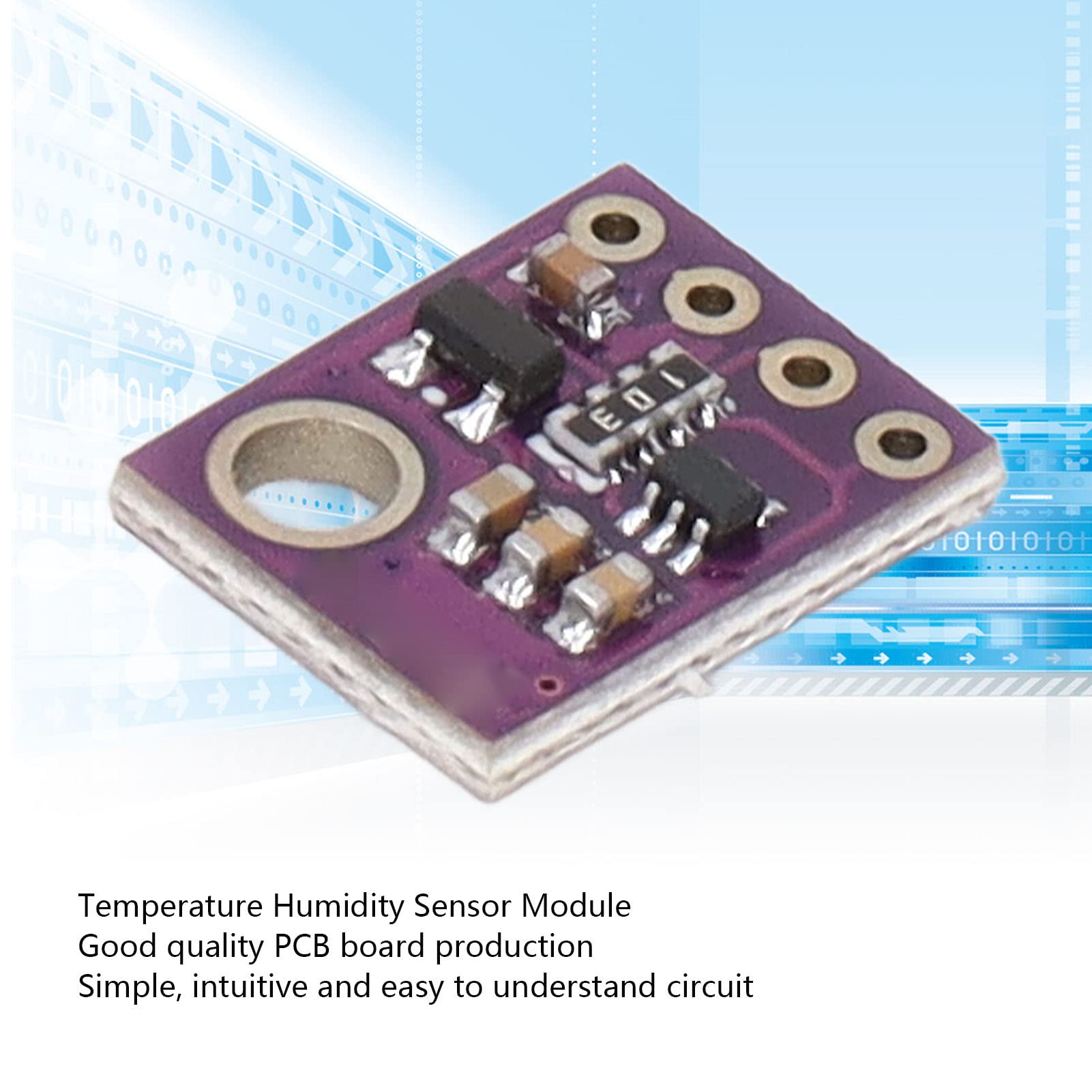 GY BMP280 5V Temperature Sensor Module, Temperature and Humidity Sensor Module 300-1100 Hpa Measurement PCB Board Air Pressure Module with I2C and SPI Interface 3