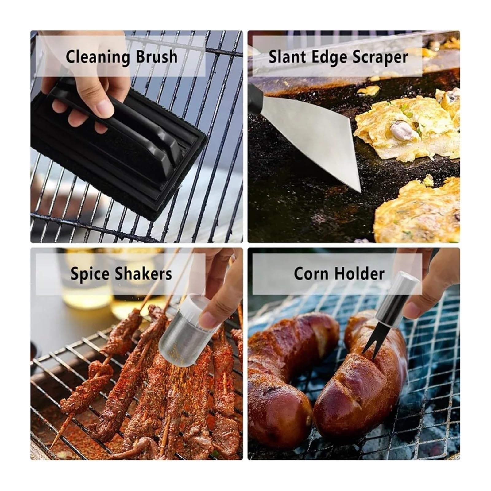 BBQ 41 Pcs Grill Tools Utensils Set Griddle Accessories Kit for Outdoor Grilling BBQ Gift for Men Grill Utensils Set Accessories 4