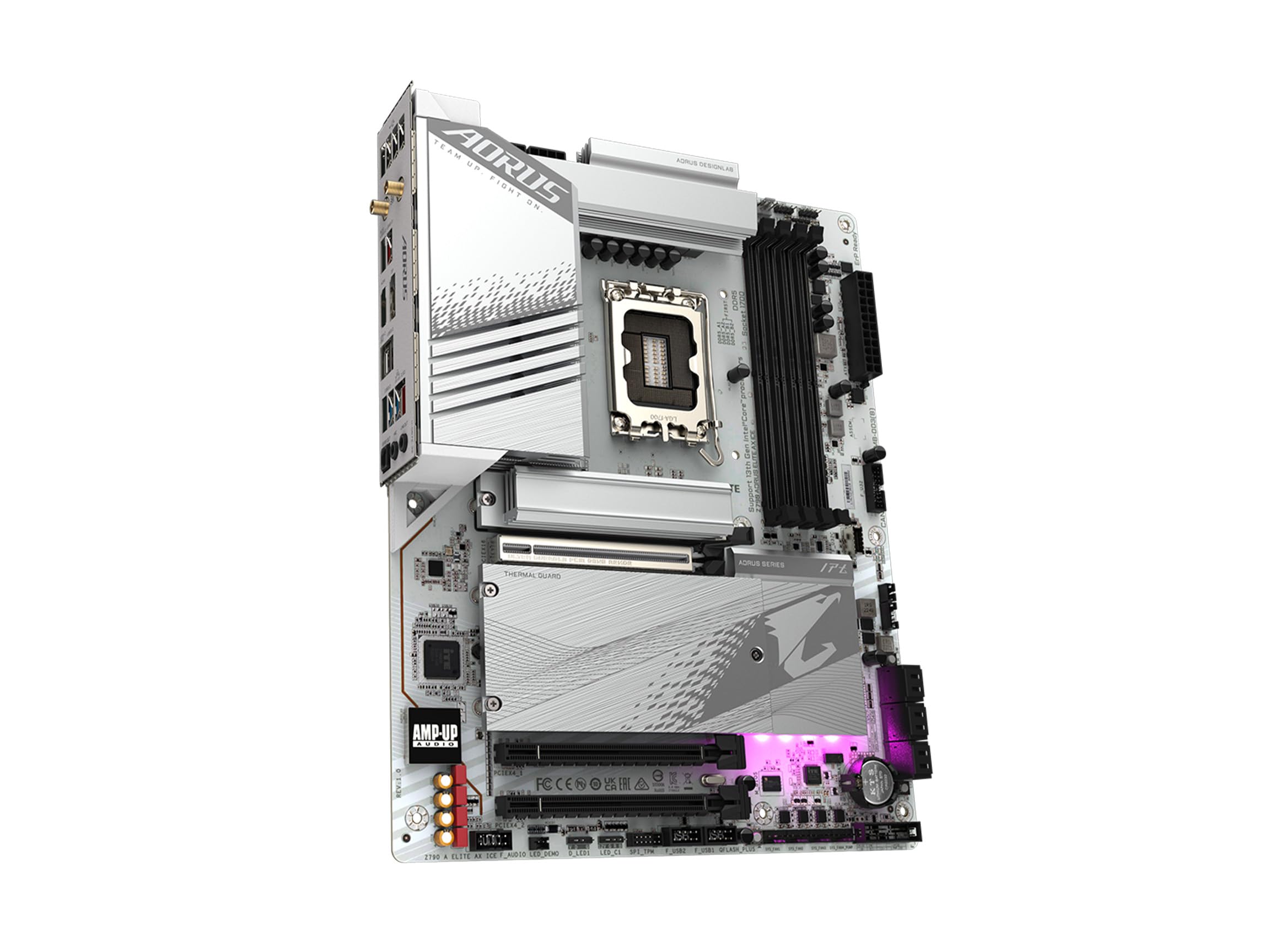 GIGABYTE Z790 AORUS Elite AX ICE, LGA 1700/ Intel/ Z790 X/ATX/ DDR5/ 4* M.2/ PCIe 5.0 & NZXT Kraken Elite 360mm RGB AIO CPU Liquid Cooler with Customizable LCD Display 5