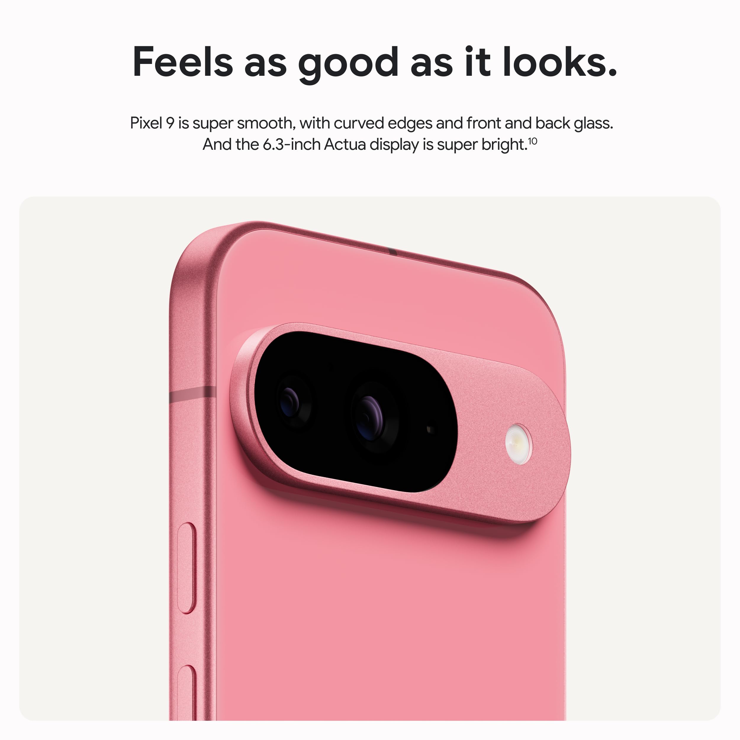 Google Pixel 9 - Unlocked Android Smartphone with Gemini, 24-Hour Battery, Advanced Camera, and 6.3" Actua Display - Obsidian - 128 GB 6