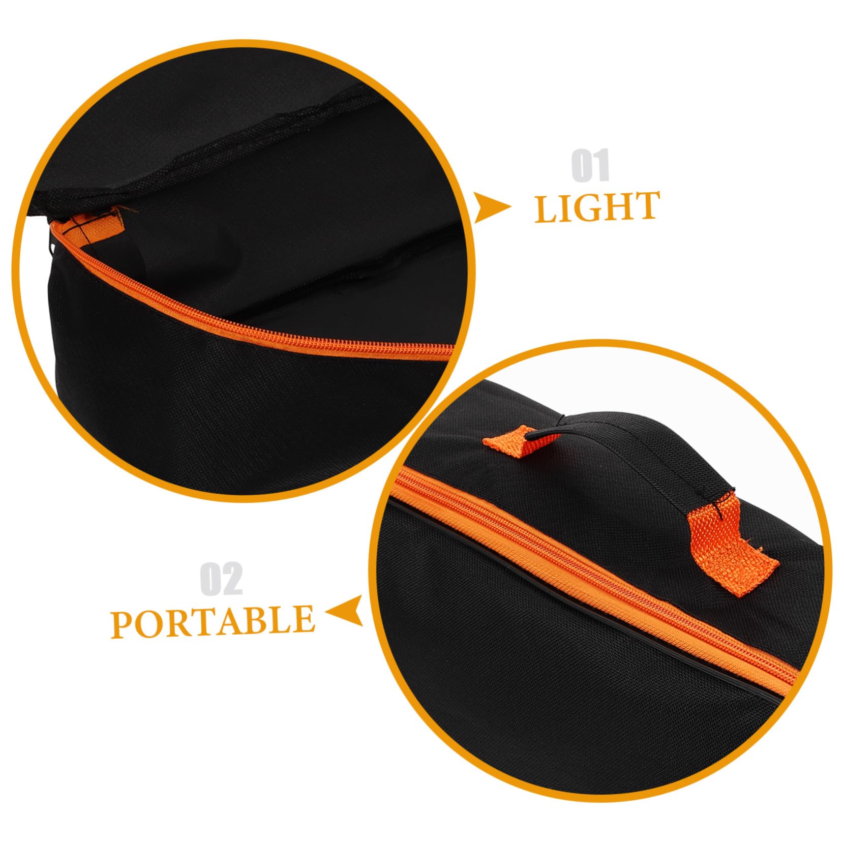 Parliky Grill Utensil Storage Bag BBQ Tools Carrier for Men Waterproof Camping Accessory Organizer Compact Tool Bag Organizer Zipper 4