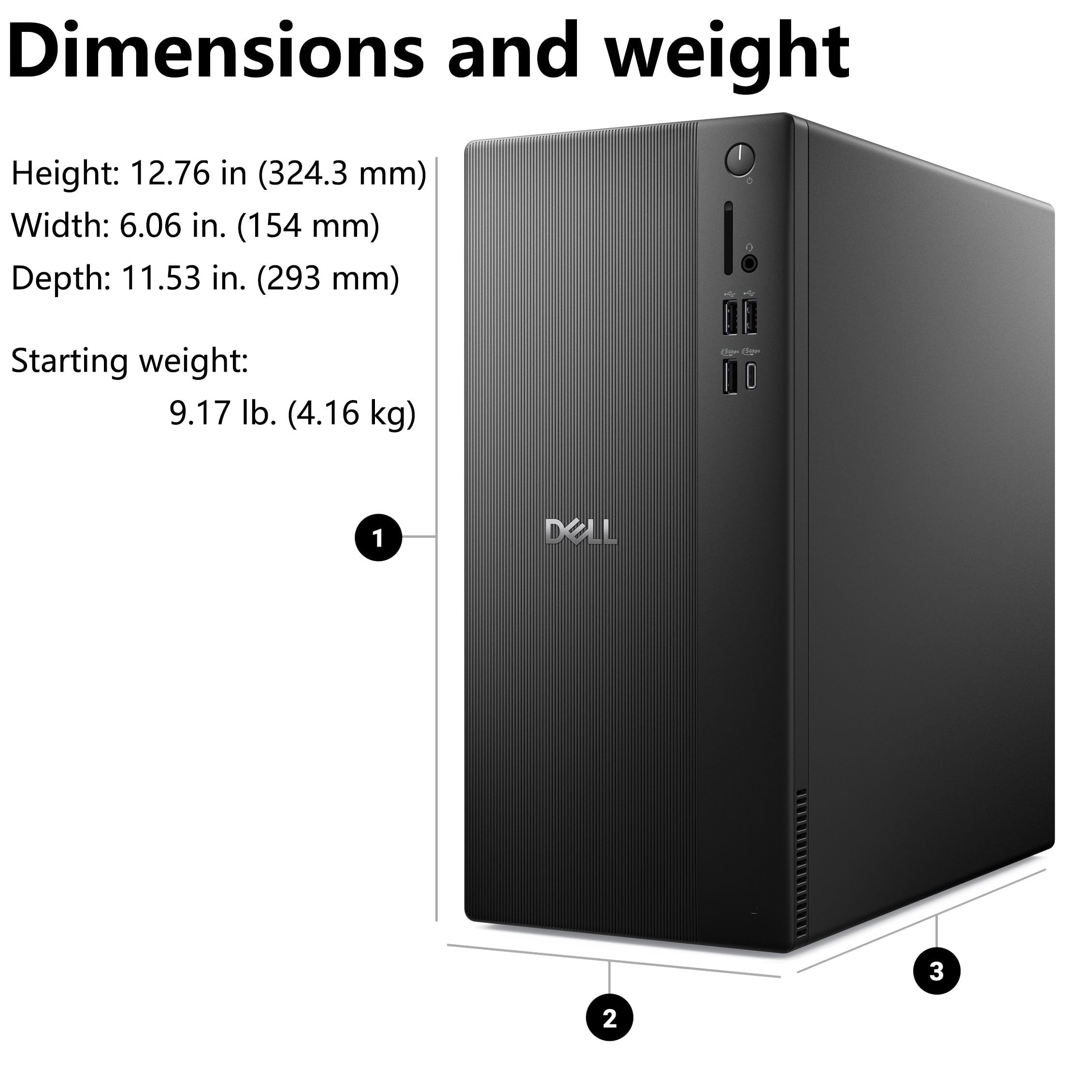 Dell Vostro Desktop Computers Tower PC for Home Business Student, 14th Gen Intel 4-Core Processor, 16GB DDR5 RAM, 1TB PCIe SSD, WiFi 6, Bluetooth, DisplayPort, HDMI, Type-C, Windows 11 Pro 5