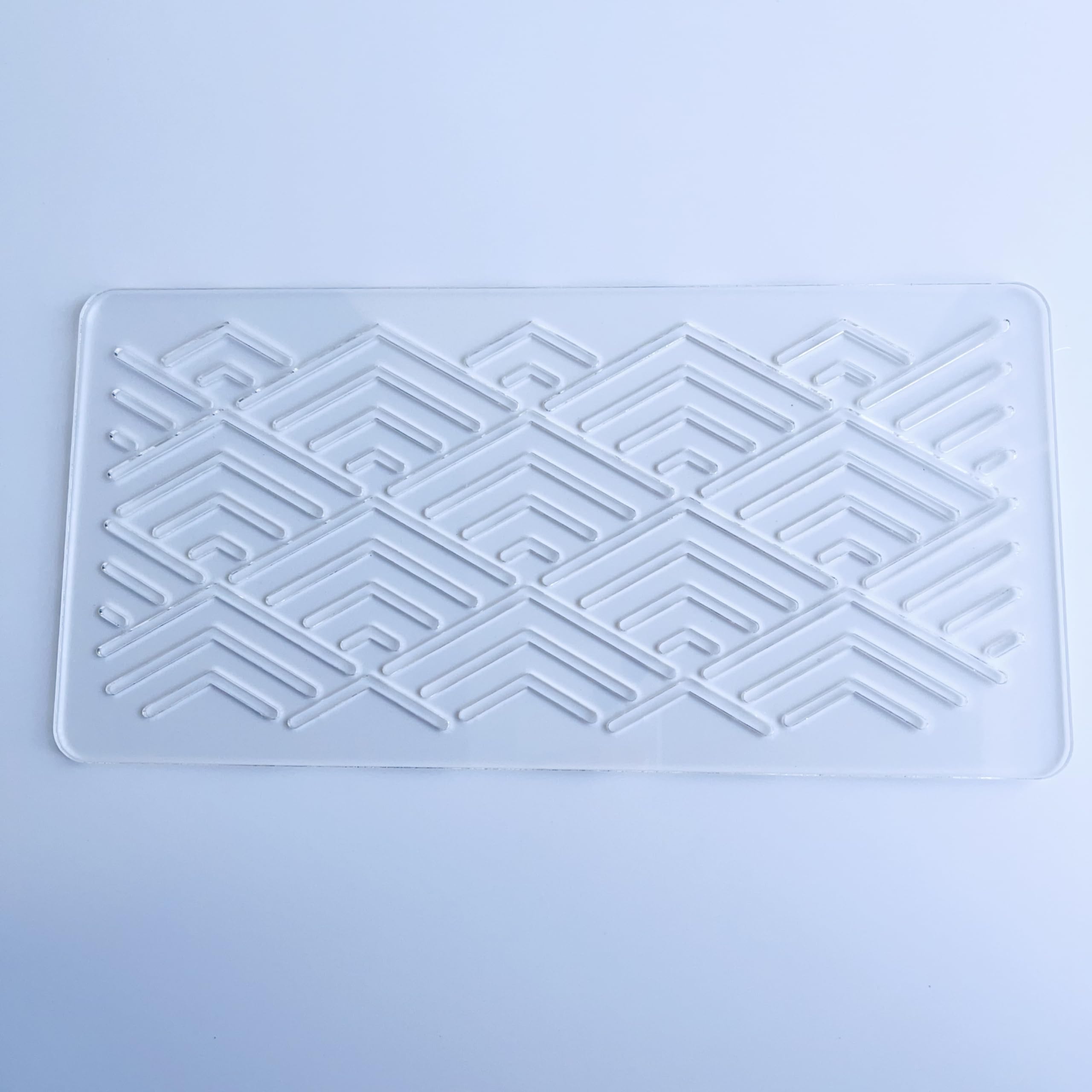 Clear Acrylic Sashiko Stencil, Embroidery Pattern Template, Quilting Stencil Tool (Pattern D) 5