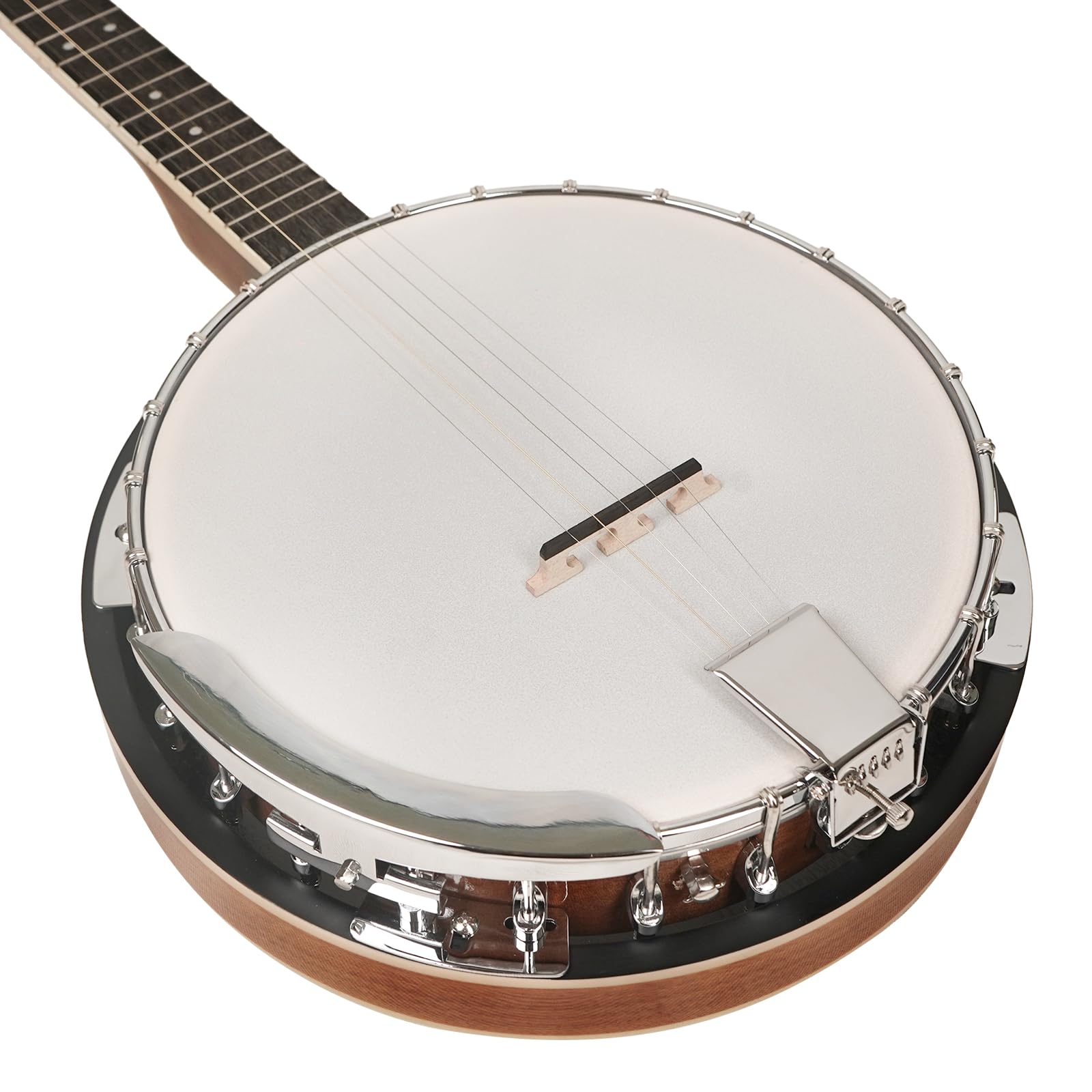 Kadence Banjo 38" - 5 String Full Size Banjos Set, Mahogany Wood Glossy Finish with Drum Head, Banjo Kit with Closed Back and Bag 5