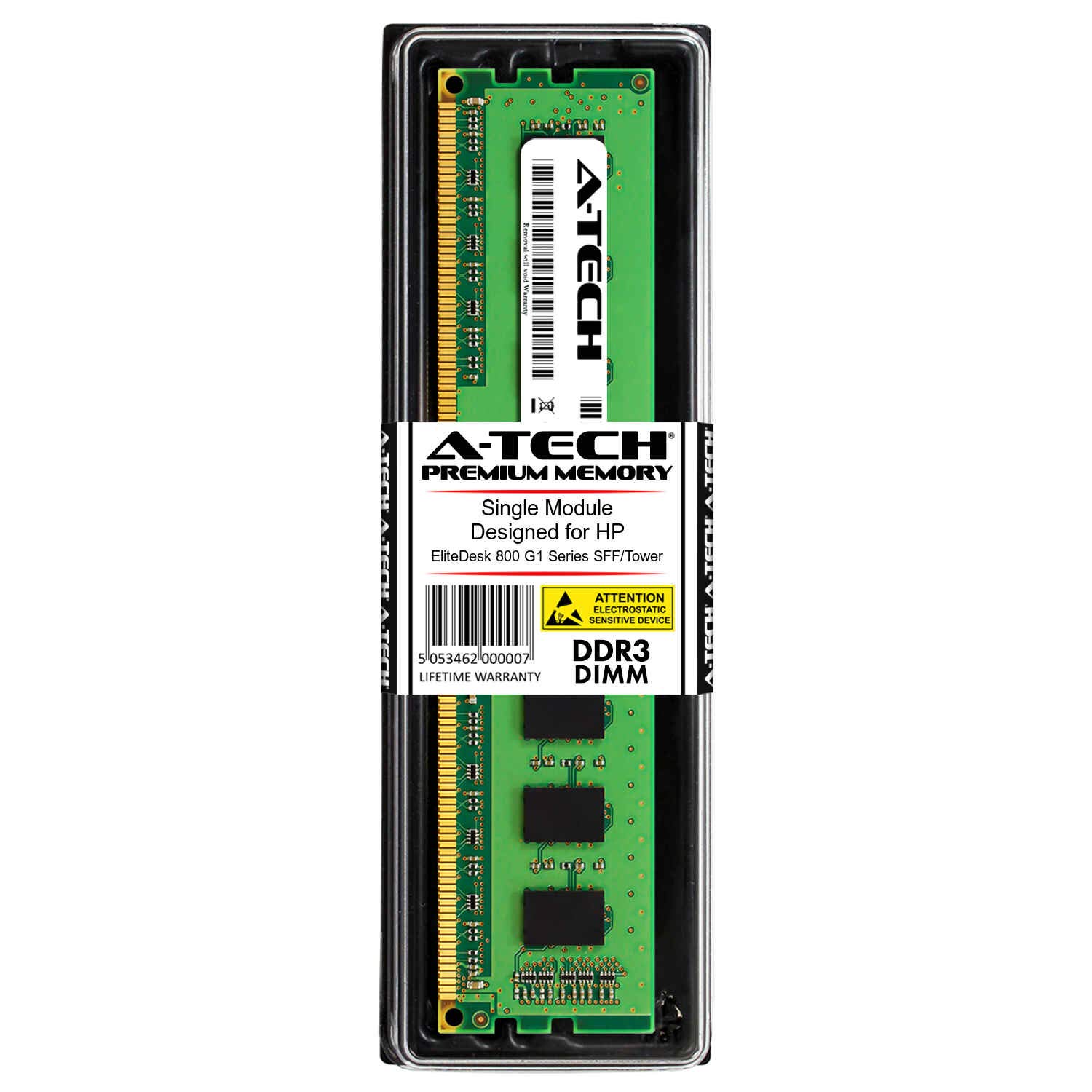 A-Tech 8GB RAM for HP EliteDesk 800 G1 Series SFF/Tower | DDR3 1600 DIMM PC3-12800 1.5V 240-Pin Memory Upgrade Module 1