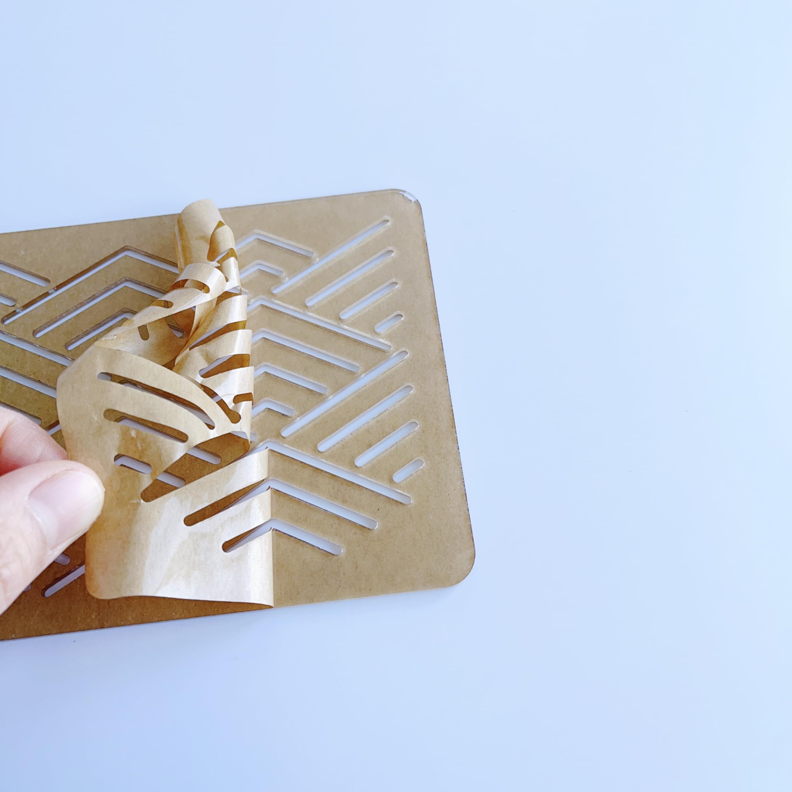 Clear Acrylic Sashiko Stencil, Embroidery Pattern Template, Quilting Stencil Tool (Pattern D) 4