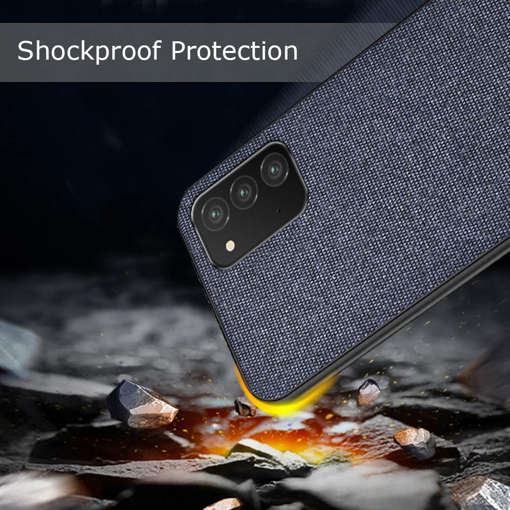 Case for Galaxy S20 FE, Patchwork Denim Pattern Protection Shockproof Case [Support Wireless Charging] Compatible with Samsung Galaxy S20 FE 6