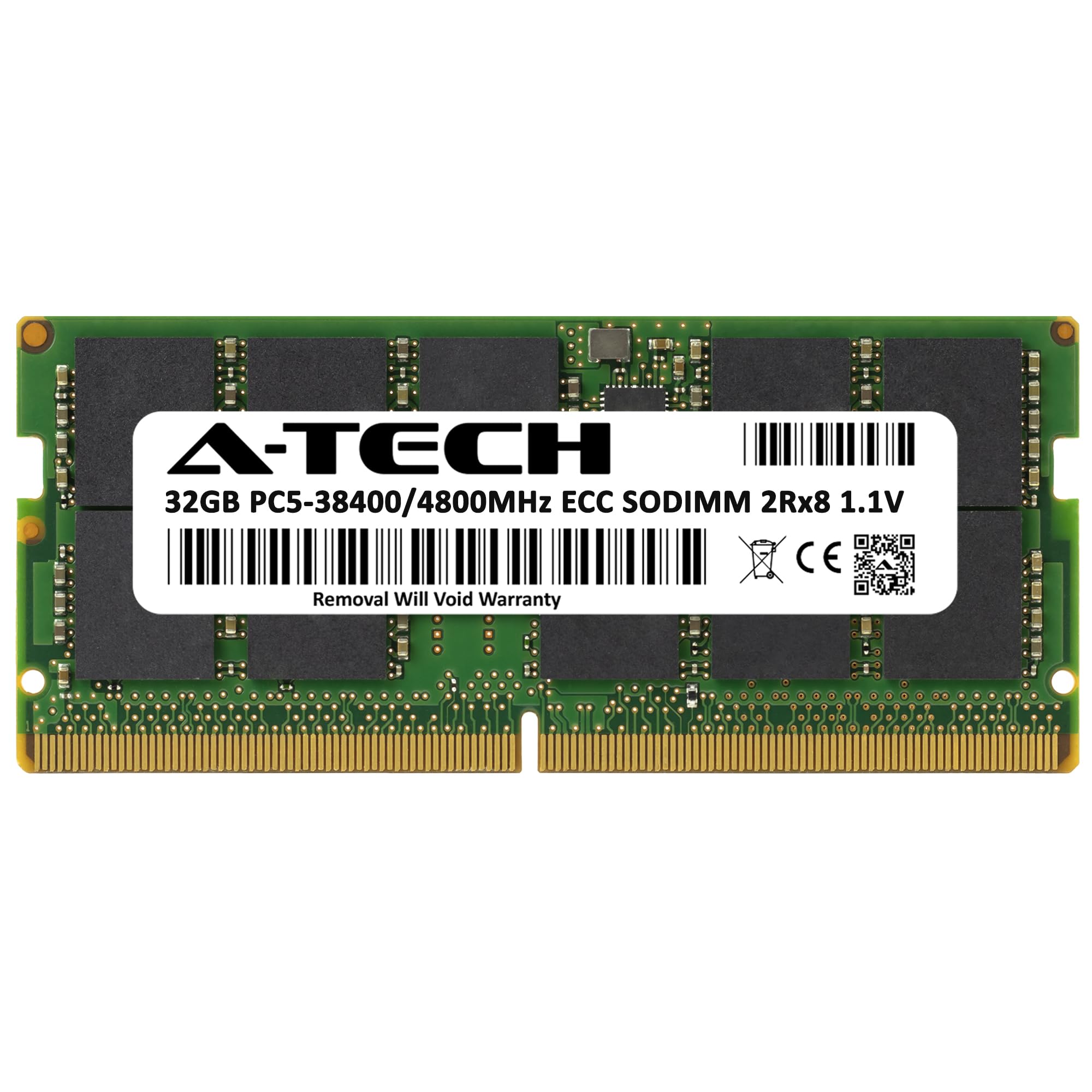 A-Tech 32GB RAM Replacement for HP N08504-001 | DDR5 4800MHz PC5-38400 ECC-SODIMM 2Rx8 1.1V 262-Pin ECC Unbuffered MicroServer Memory Module (N08504-001-ATC) 3