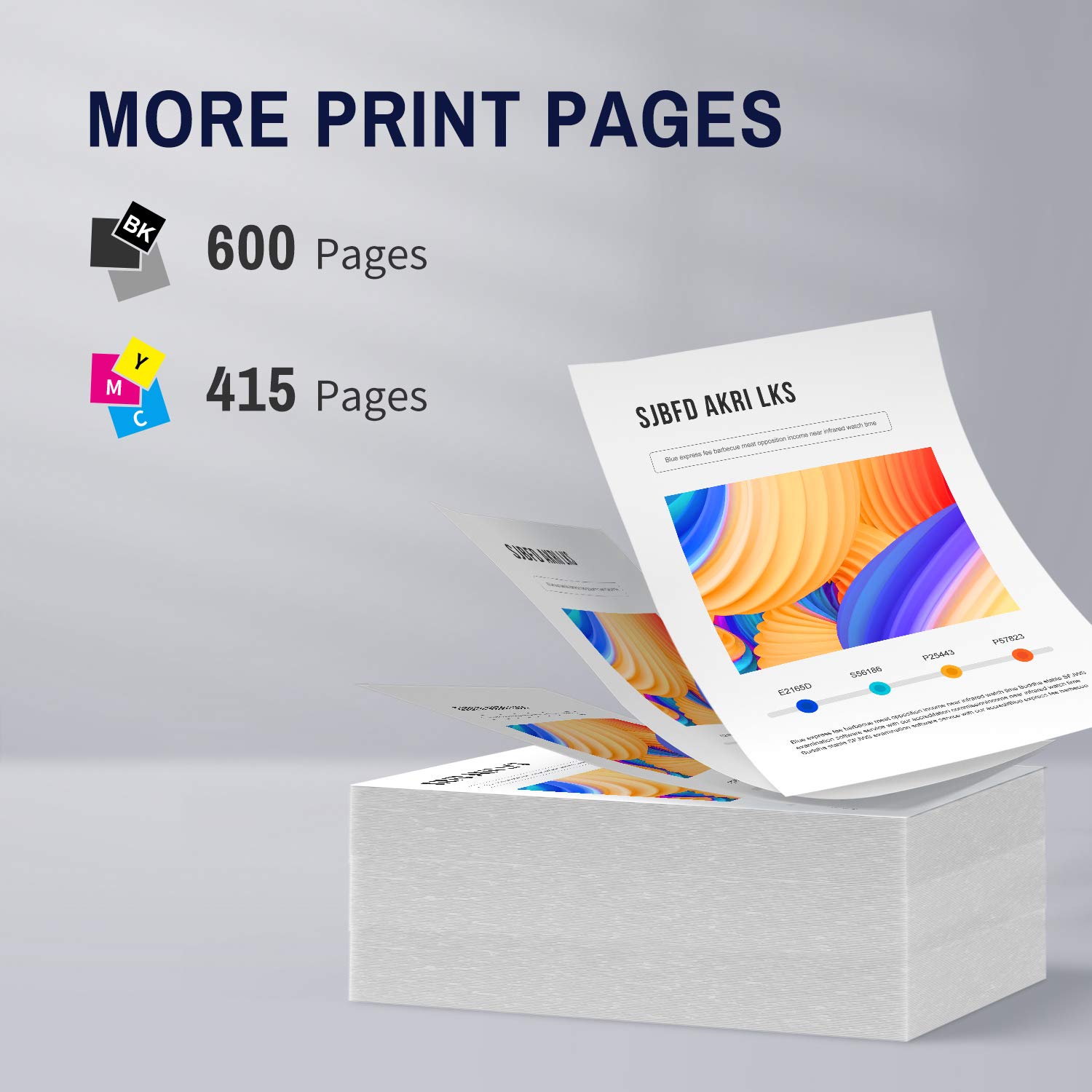 SAILNER Remanufactured Ink Cartridge Replacement for HP 64 XL 64XL to use with ENVY 7858 7855 7155 6255 7800 Tango X 6252 5542 7164 Black Tri-Color (2 Pack) show ink level 2