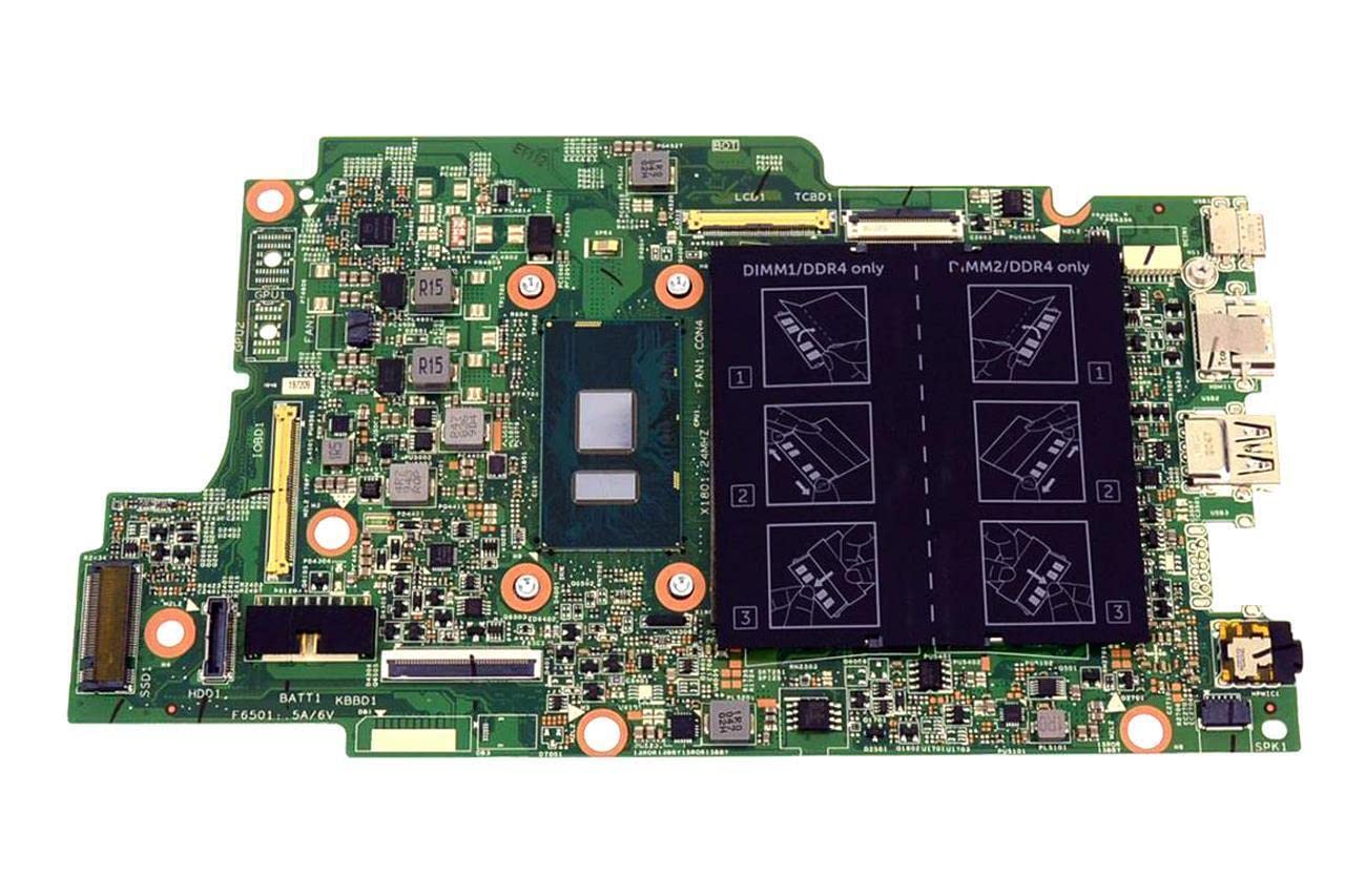 EbidDealz Replacement for Laptop Motherboard Intel Core i3-6006U 2.0 GHz DDR4 SDRAM On-Board HD Graphics 520 Dell Latitude 3379 NMKX7 0NMKX7 1