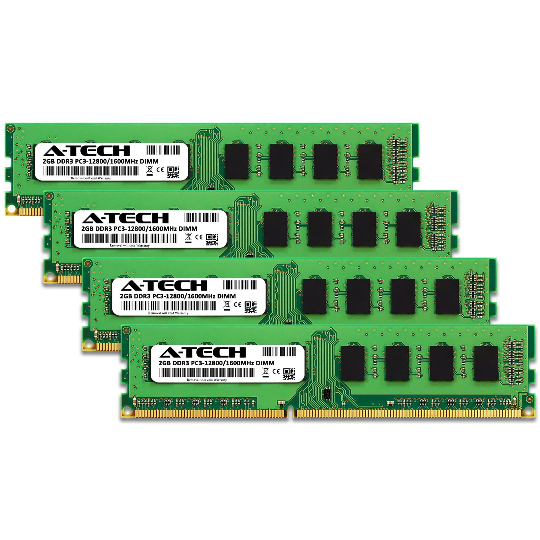 A-Tech 8GB Kit (4x2GB) RAM for Dell OptiPlex 9020, 9010, 7020, 7010, XE2 (SFF/MT/DT) | DDR3 1600 MHz DIMM PC3-12800 UDIMM Memory Upgrade 2