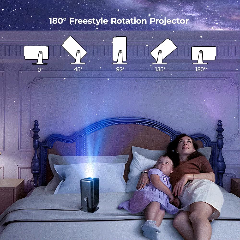 Projector Android13 4K Native 1080P 500ansi Amlogic 950S Chip Wifi6 Dual Wifi BT 1920x1080P Home Cinema Portable Projector 6