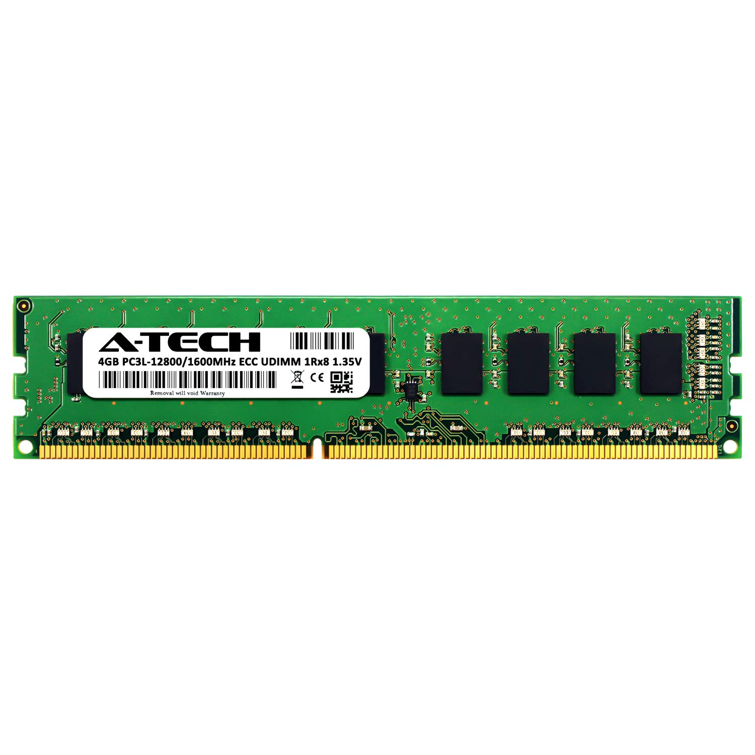 A-Tech 4GB for TYAN S8236GM3NR (1 x 4GB) PC3-12800 (DDR3-1600) ECC Unbuffered UDIMM 240-Pin 1Rx8 1.35V Server Memory RAM 1