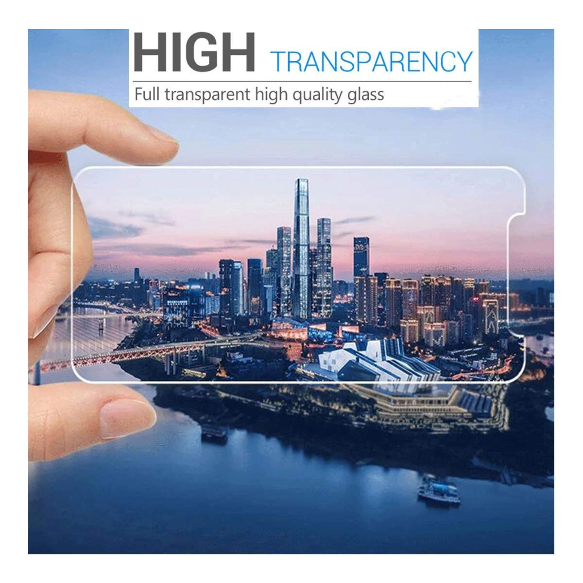 LCEHTOGYE Case for Sharp Rouvo V + Tempered Glass Screen Protector, Slim Black Shock-Absorption Soft TPU Bumper Protective Phone Case Cover for Sharp Rouvo V (6,52") - KE42 6