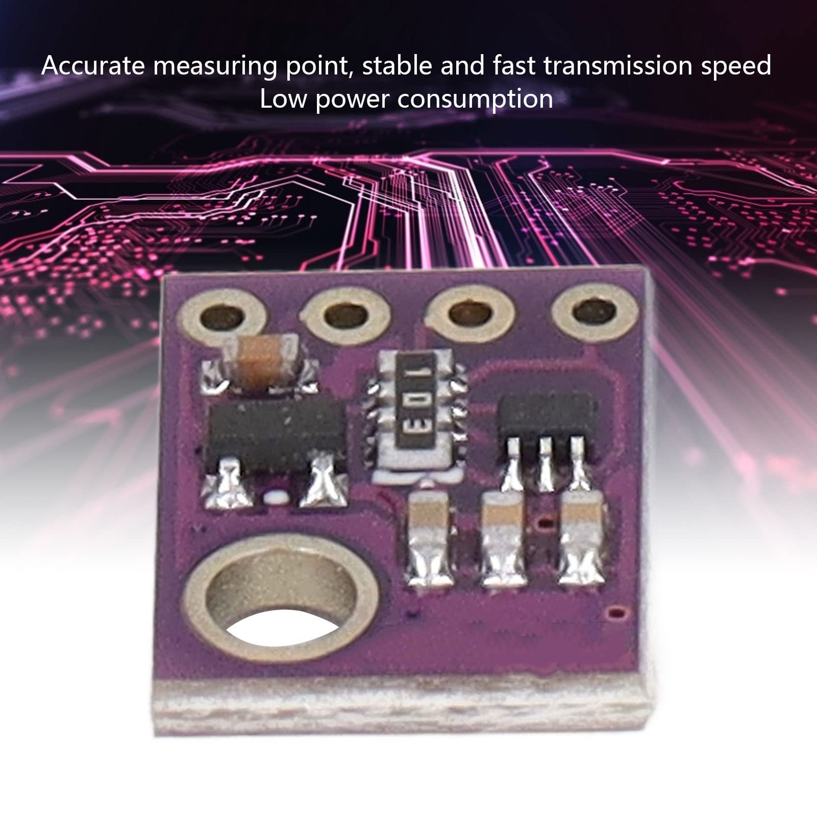 GY BMP280 5V Temperature Sensor Module, Temperature and Humidity Sensor Module 300-1100 Hpa Measurement PCB Board Air Pressure Module with I2C and SPI Interface 4