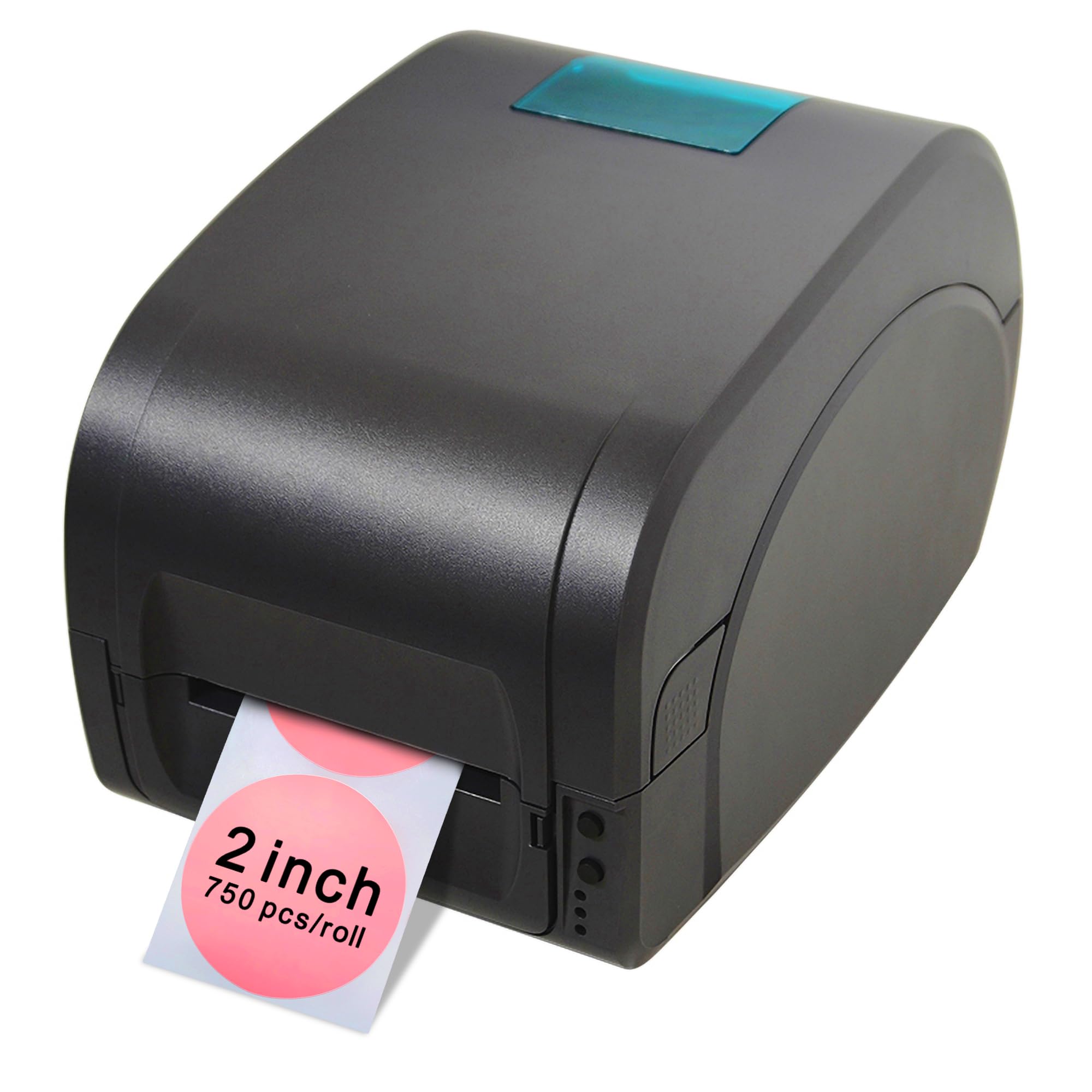 Hylabelest 2 Inch Thermal Direct Labels, Self-Adhesive Color-Coding Multi-Purpose Round Thermal Stickers for Business Pink, 750 Labels per Roll（10 Rolls） 4
