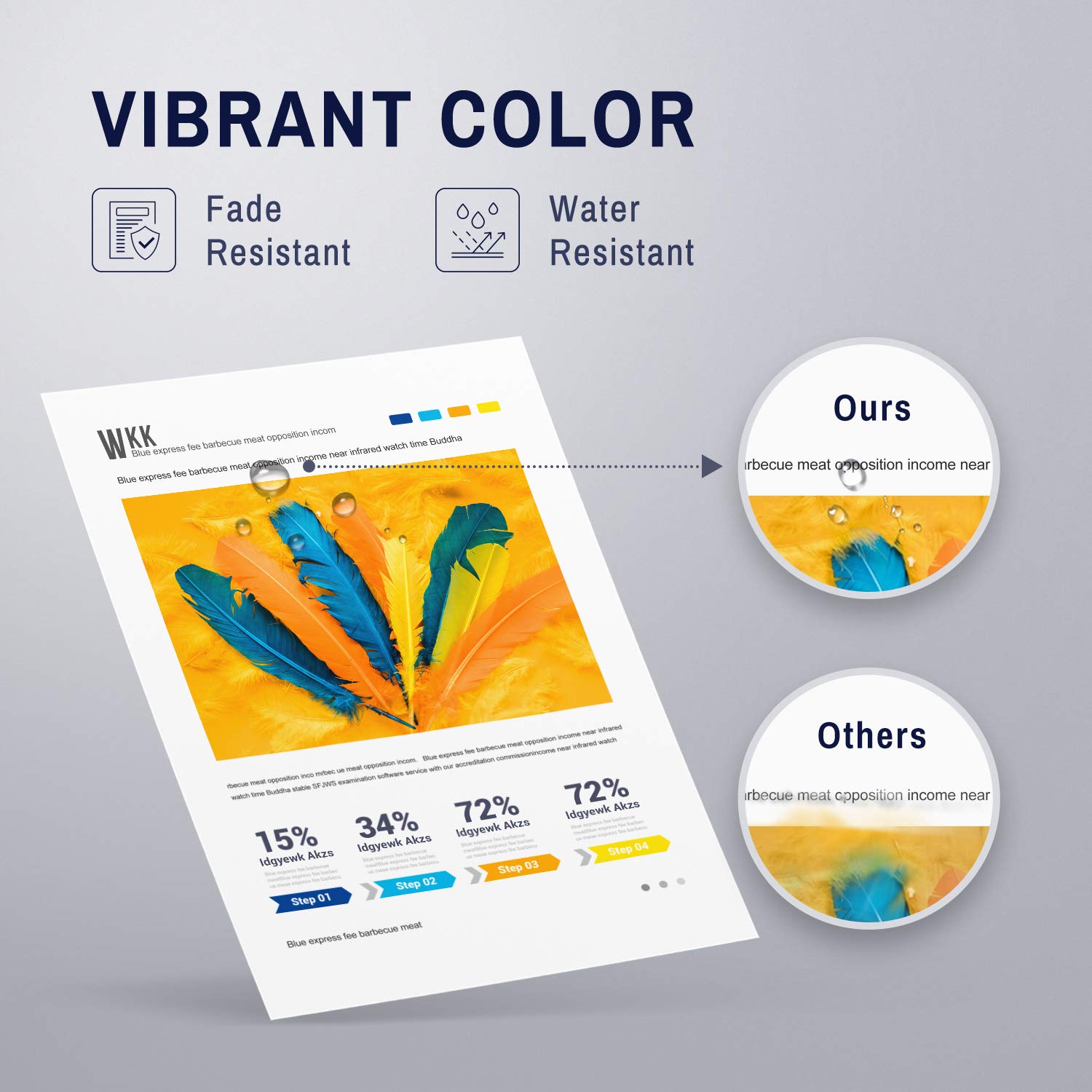 SAILNER Remanufactured Ink Cartridge Replacement for HP 64 XL 64XL to use with ENVY 7858 7855 7155 6255 7800 Tango X 6252 5542 7164 Black Tri-Color (2 Pack) show ink level 4