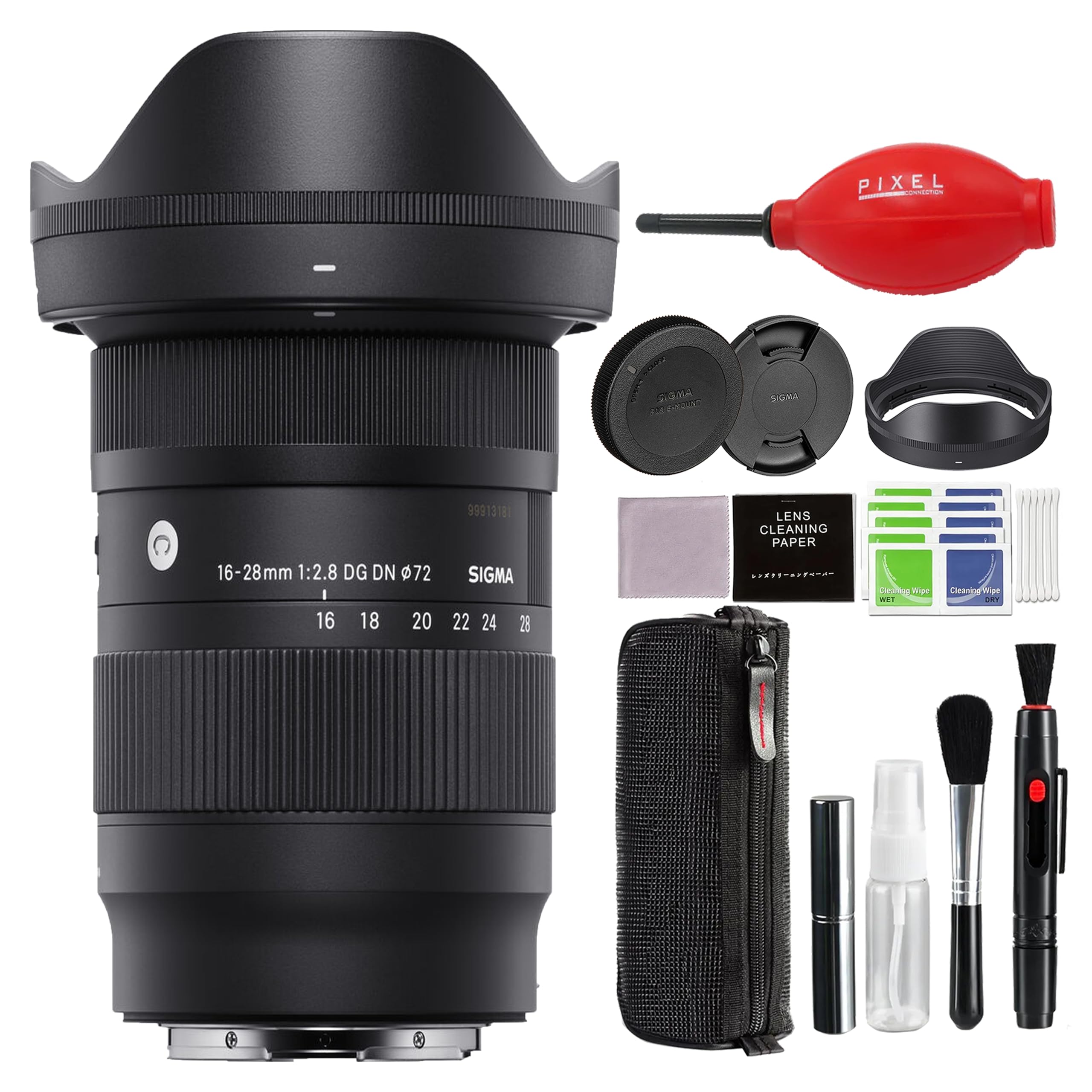 Sigma 16-28mm f/2.8 DG DN Contemporary Lens for Sony E Mount with Advanced Accessory and Travel Bundle | 206965 | Sigma 16-28mm E Mount Lens 1