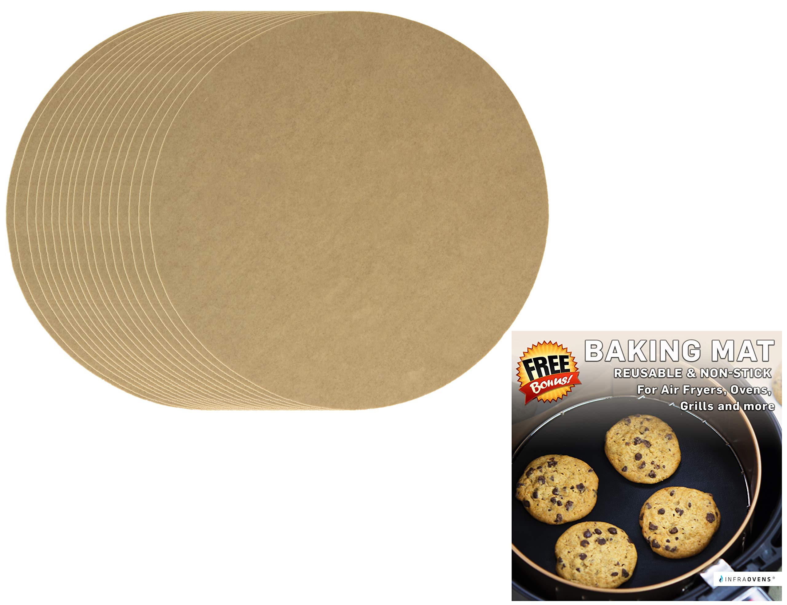 Air Fryer Parchment Paper Accessories Set Compatible with Costzon, Black & Decker, Bella, Chefman, GoWise USA, Hamilton Beach, Posame, BCP +More 1