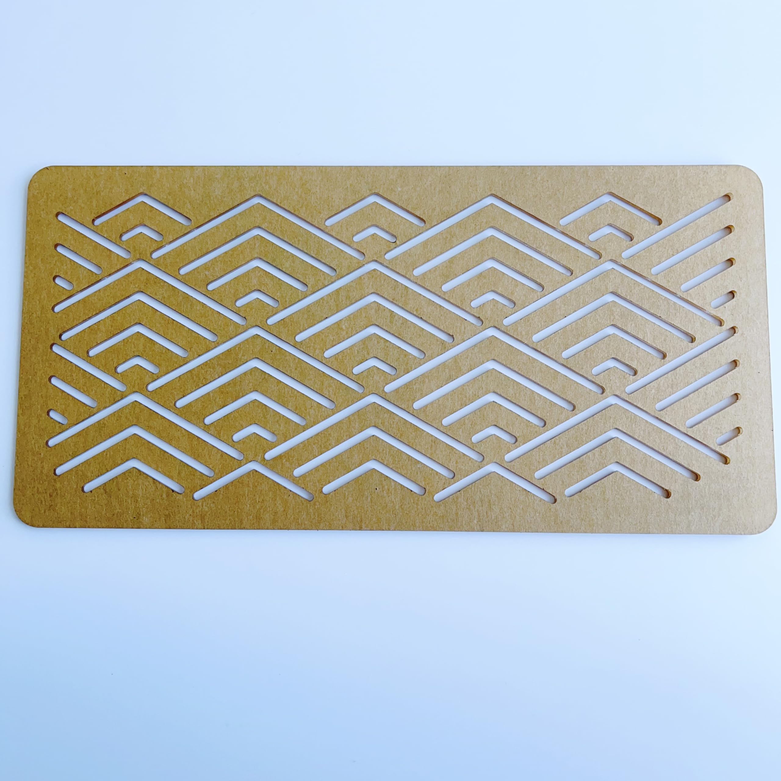 Clear Acrylic Sashiko Stencil, Embroidery Pattern Template, Quilting Stencil Tool (Pattern D) 1