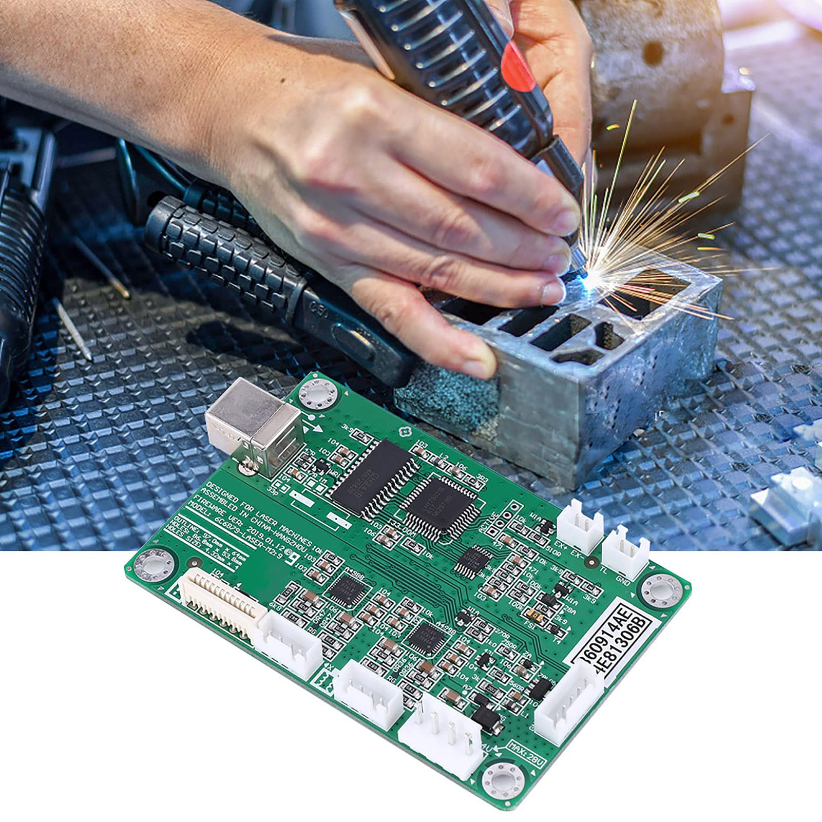 M2 Motherboard Yellow Encryption Lock Control Panel for Laser Engraving Machine (Motherboard+Computer Encryption Lock) 6