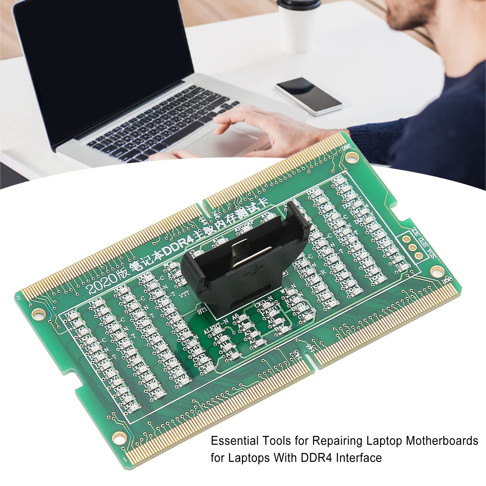 PC Motherboard Tester Card,Module Board Test & Measuring Module PC Computer Mother Board Debug Analyzer Motherboard Tester Diagnostics for DDR4 Laptop 5