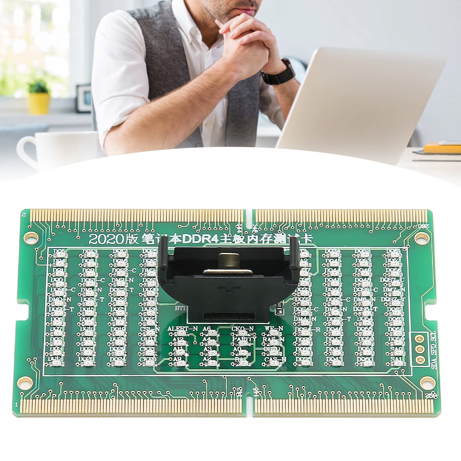 PC Motherboard Tester Card,Module Board Test & Measuring Module PC Computer Mother Board Debug Analyzer Motherboard Tester Diagnostics for DDR4 Laptop 6