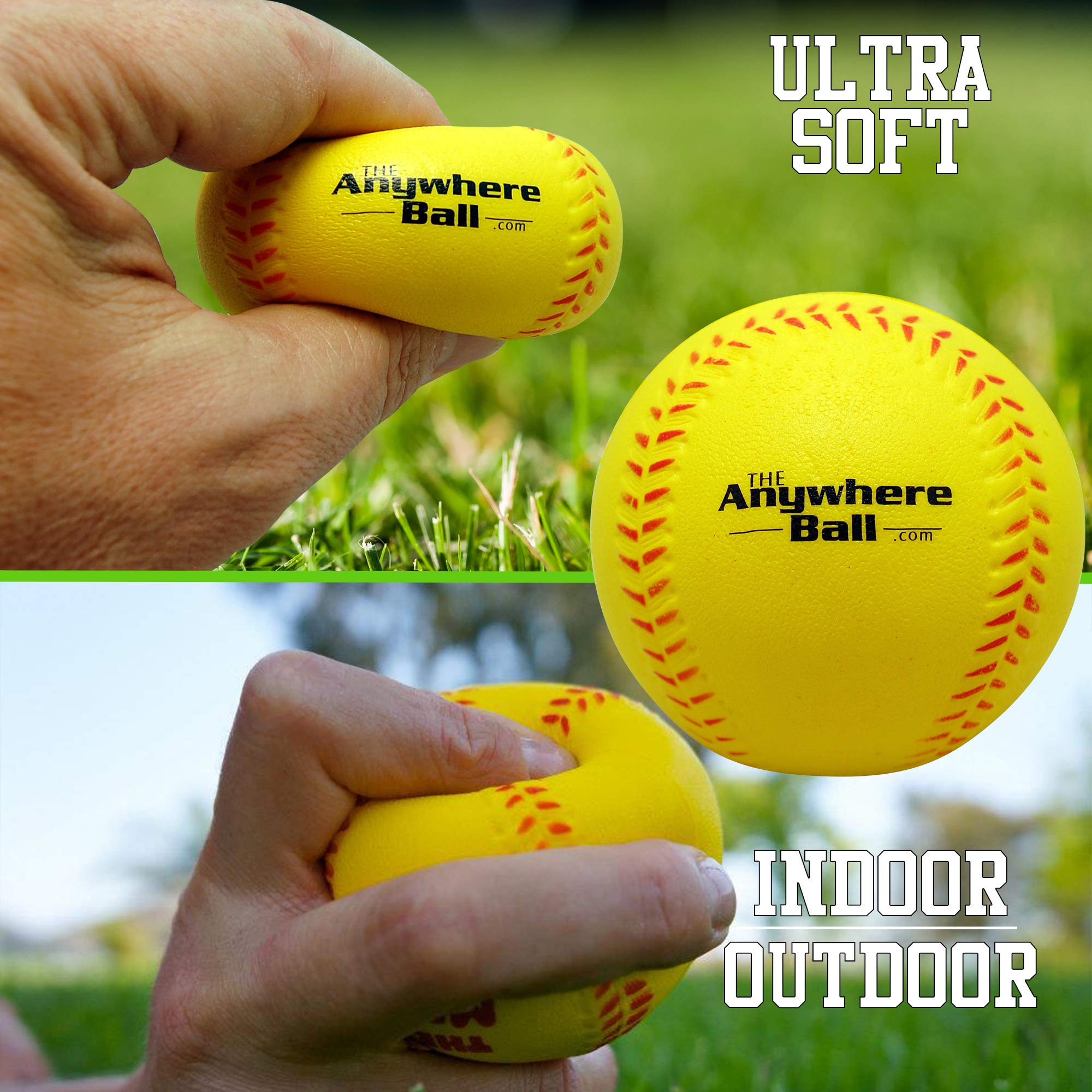 The Anywhere Ball Baseball & Softball Foam Training Ball (6 Pack Bundle) 5