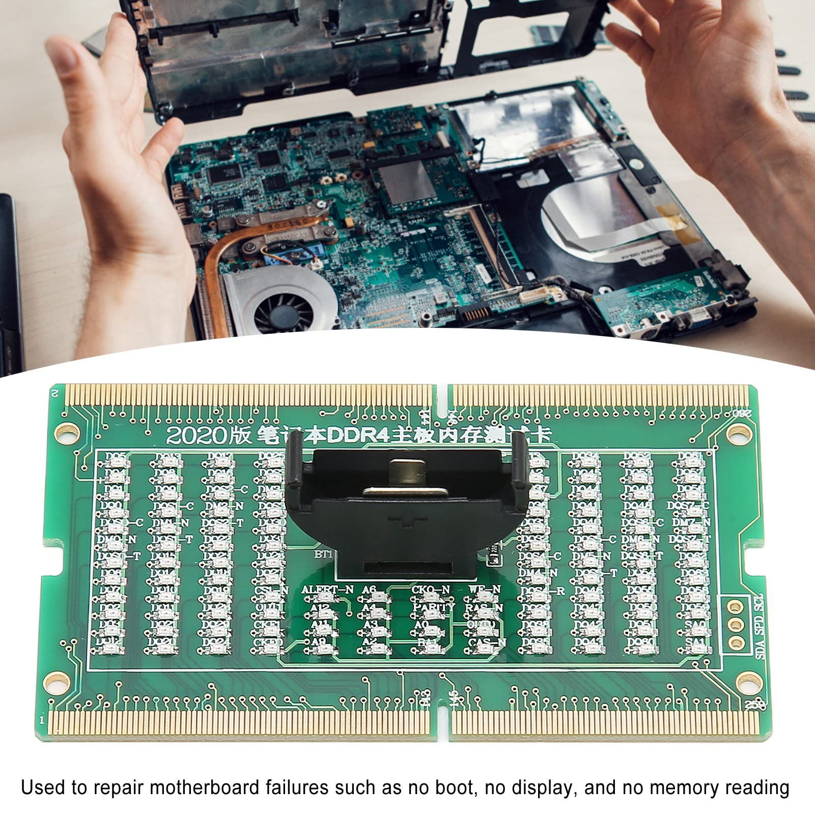 PC Motherboard Tester Card,Module Board Test & Measuring Module PC Computer Mother Board Debug Analyzer Motherboard Tester Diagnostics for DDR4 Laptop 4