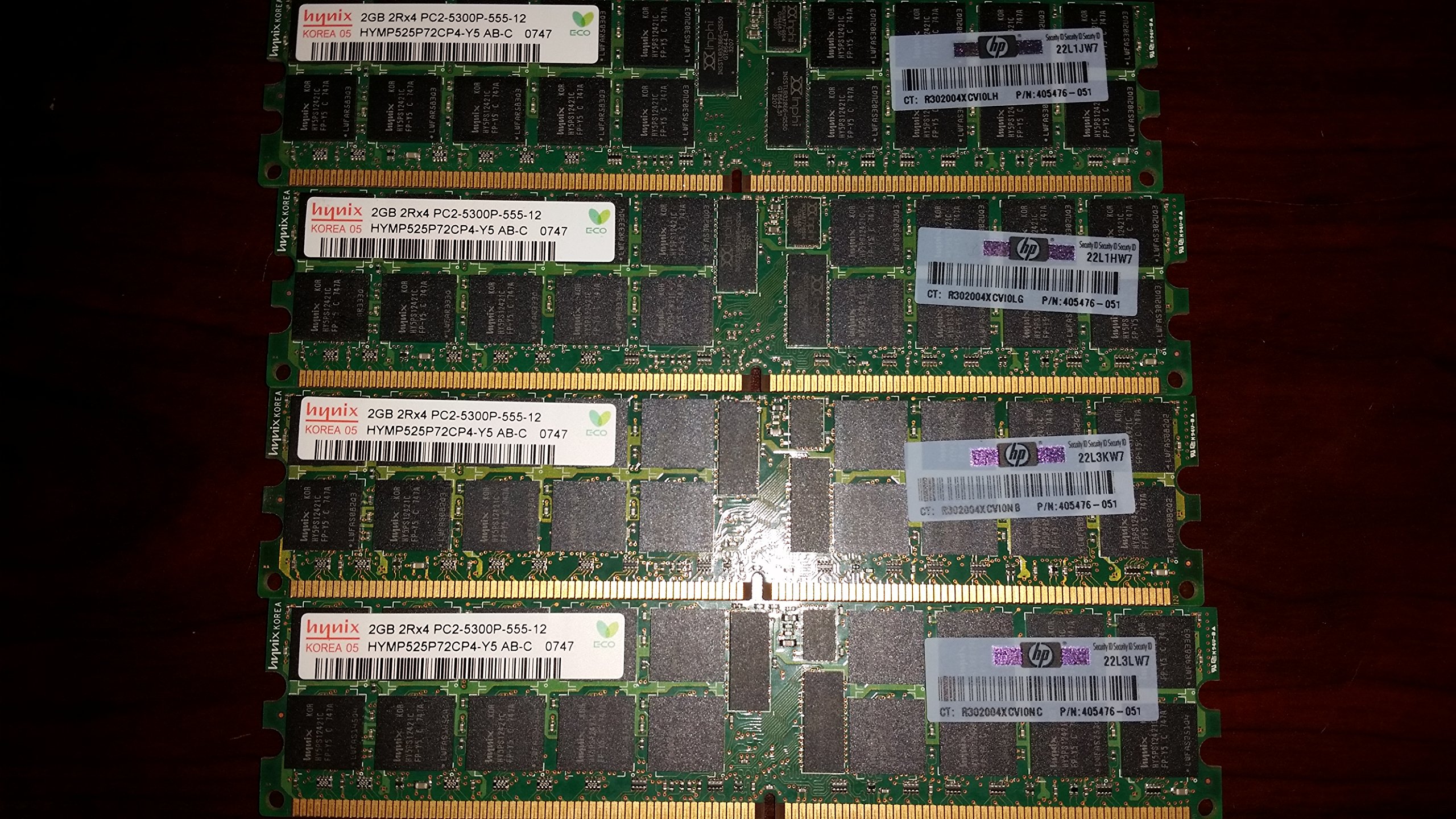 HYNIX HYMP525P72CP4-Y5 2GB Server DIMM DDR2 PC5300(667) REG ECC 1.8v 2RX4 240P 256MX72 128mX4 CL5 8k 3