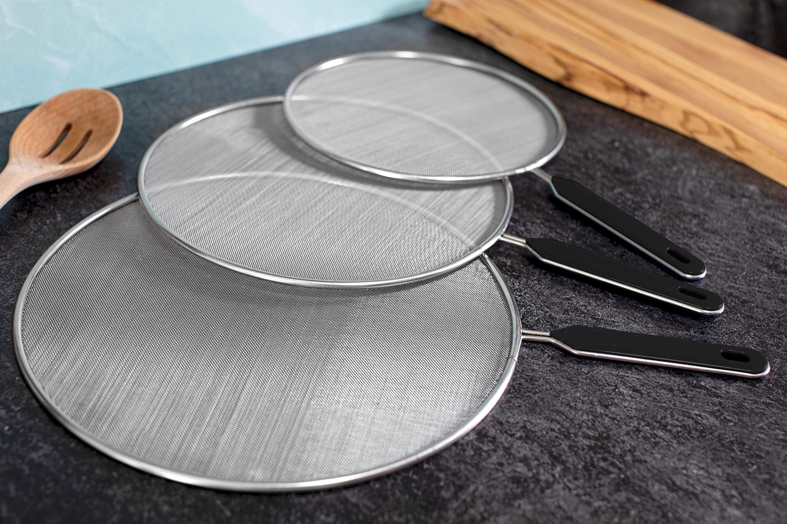 BitimexHome Grease Splatter Screen Set with License To Grill BBQ Grill Apron Bundle 4